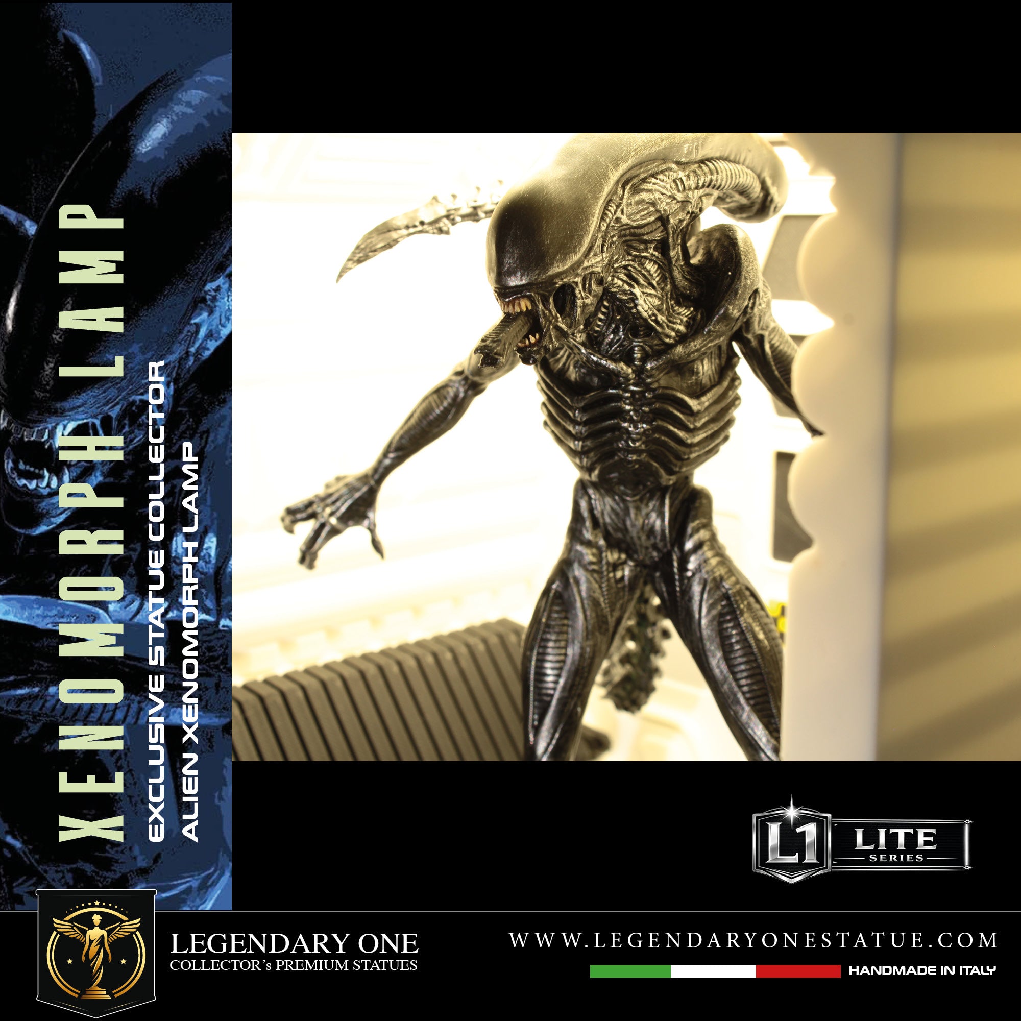 Alien Xenomorph LAMP Statua da collezione - Xenomorph Book-Nook Lamp - Special Gift