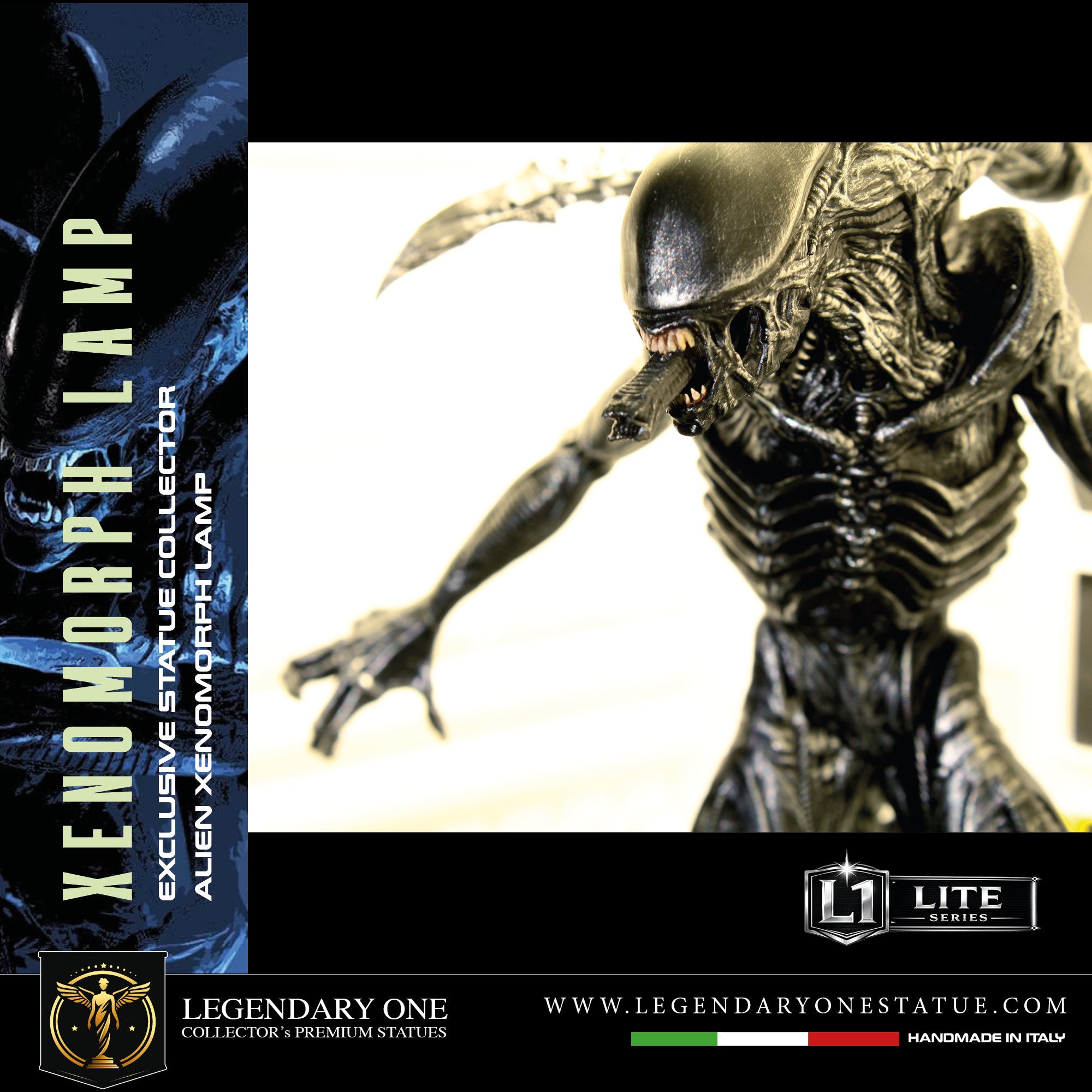 Alien Xenomorph LAMP Statua da collezione - Xenomorph Book-Nook Lamp - Special Gift