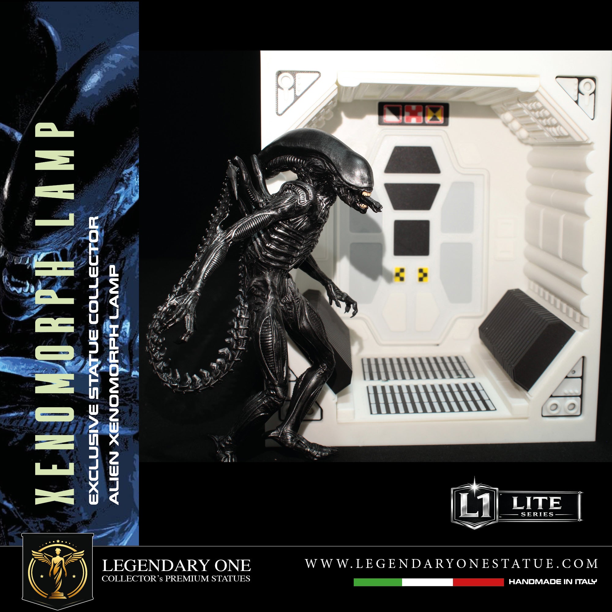 Alien Xenomorph LAMP Statua da collezione - Xenomorph Book-Nook Lamp - Special Gift