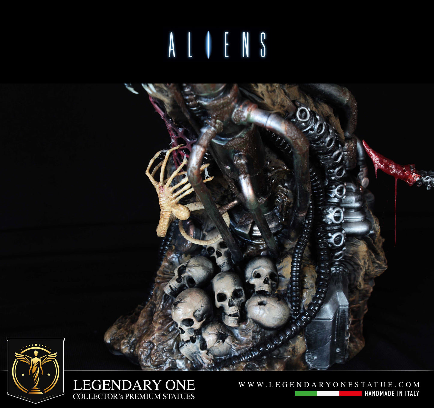 Alien Diorama, Xenomorph figure LTD con LED Dynamic e base completa Real Cinema Effect, alien diorama completo REALISM quality 12k figurines