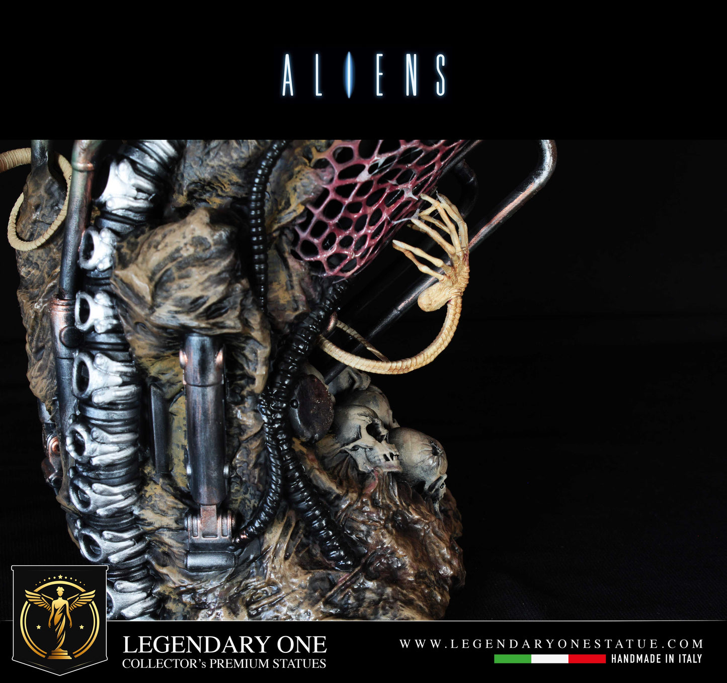 Alien Diorama, Xenomorph figure LTD con LED Dynamic e base completa Real Cinema Effect, alien diorama completo REALISM quality 12k figurines