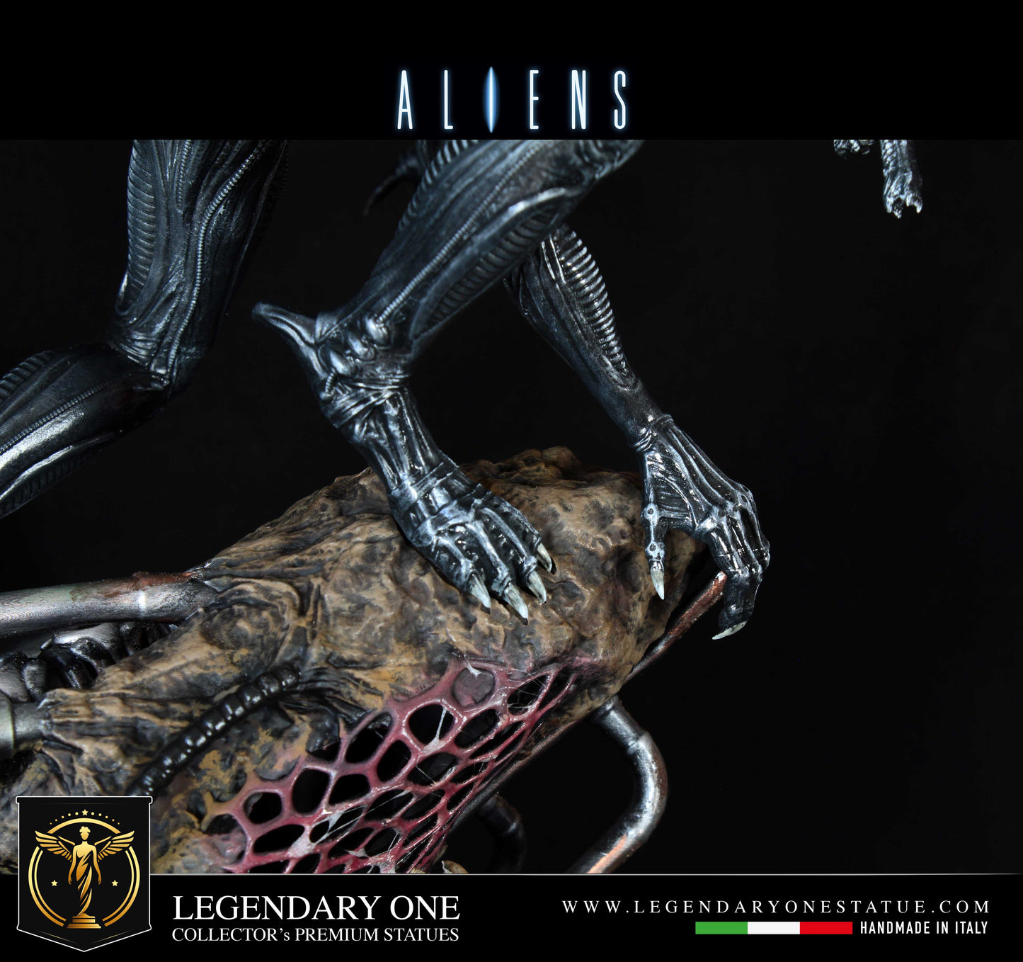 Alien Diorama, Xenomorph figure LTD con LED Dynamic e base completa Real Cinema Effect, alien diorama completo REALISM quality 12k figurines