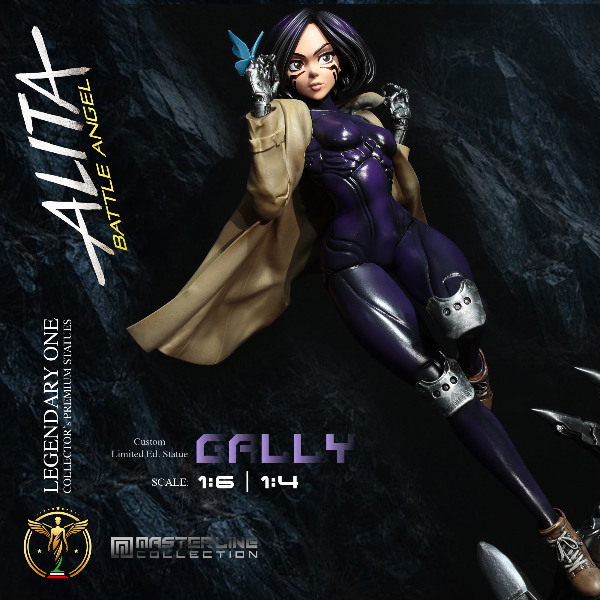 Alita Battle Angel Gally Gunnm Premium Statue: Limited Edition Scale 1:4 & 1:6 – L’Angelo della Morte di Jeru
