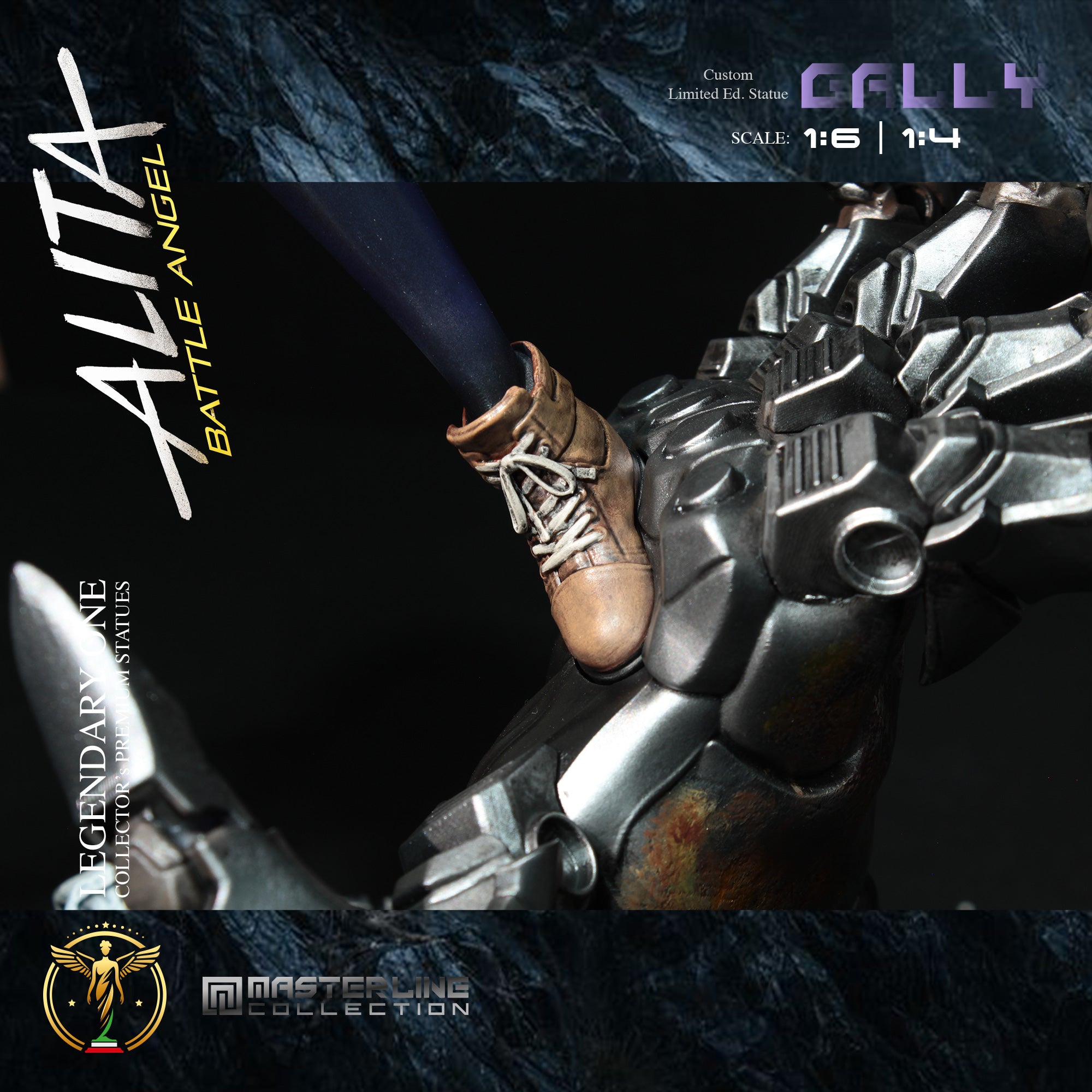 Alita Battle Angel Gally Gunnm Premium Statue: Limited Edition Scale 1:4 & 1:6 – L’Angelo della Morte di Jeru
