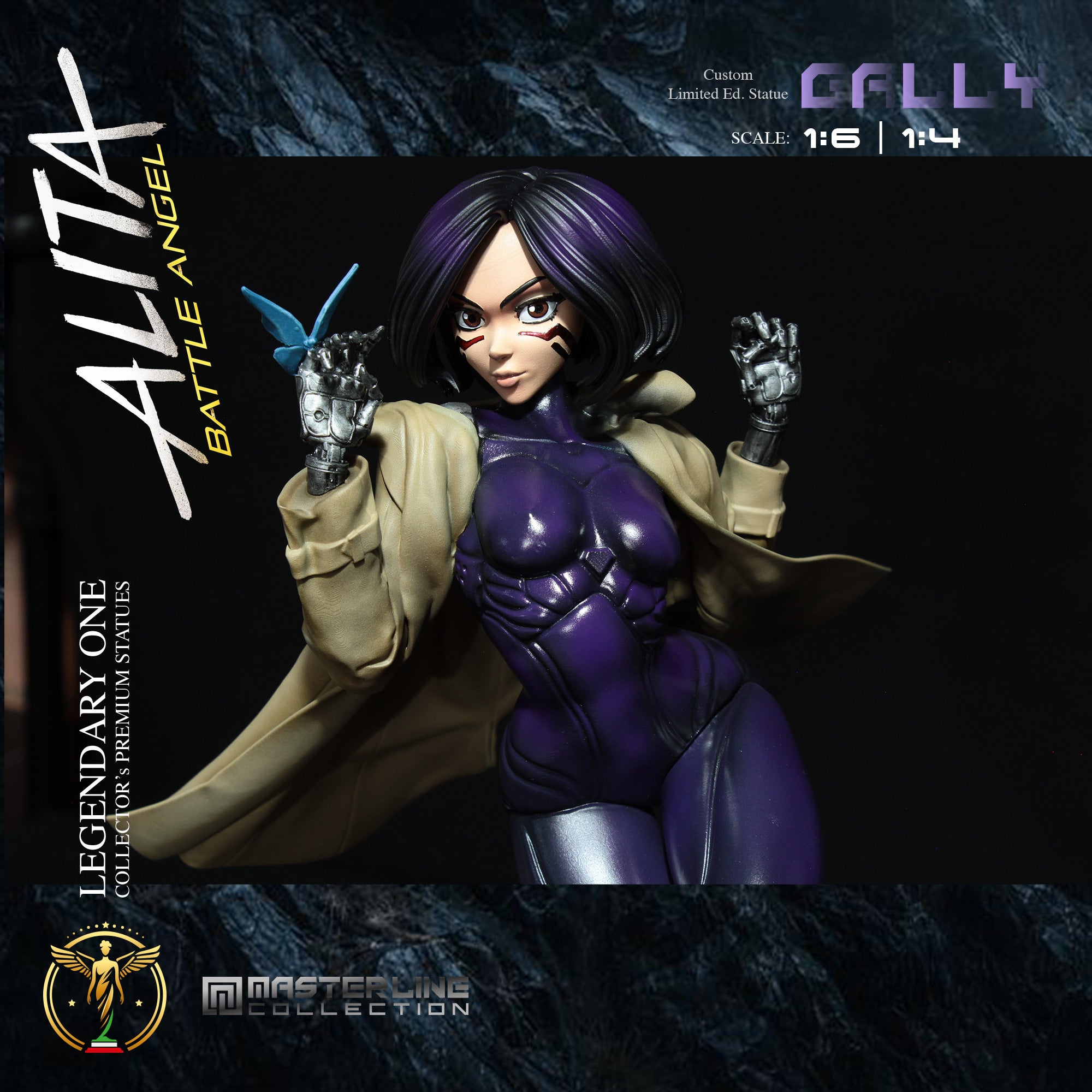 Alita Battle Angel Gally Gunnm Premium Statue: Limited Edition Scale 1:4 & 1:6 – L’Angelo della Morte di Jeru