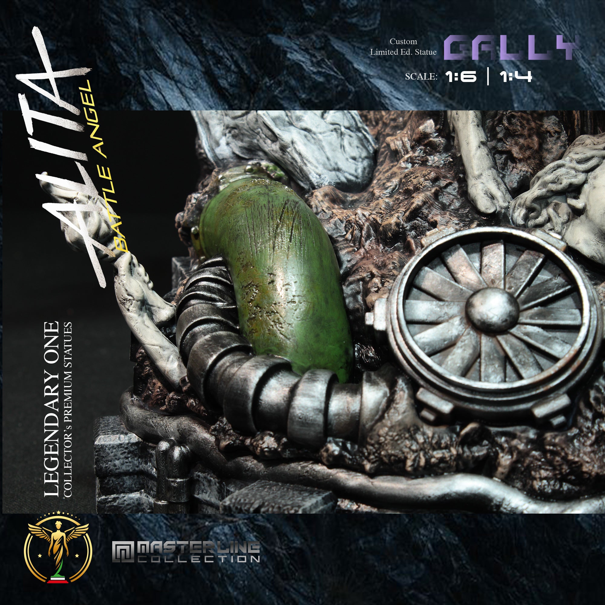 Alita Battle Angel Gally Gunnm Premium Statue: Limited Edition Scale 1:4 & 1:6 – L’Angelo della Morte di Jeru