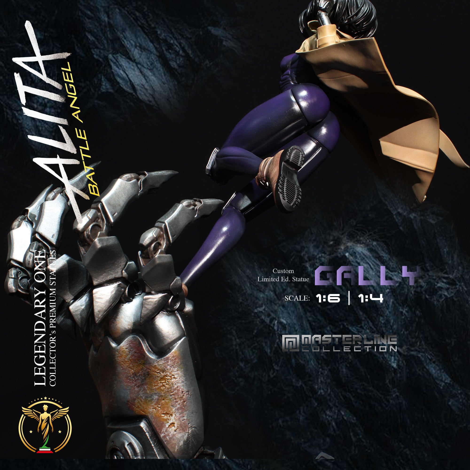 Alita Battle Angel Gally Gunnm Premium Statue: Limited Edition Scale 1:4 & 1:6 – L’Angelo della Morte di Jeru