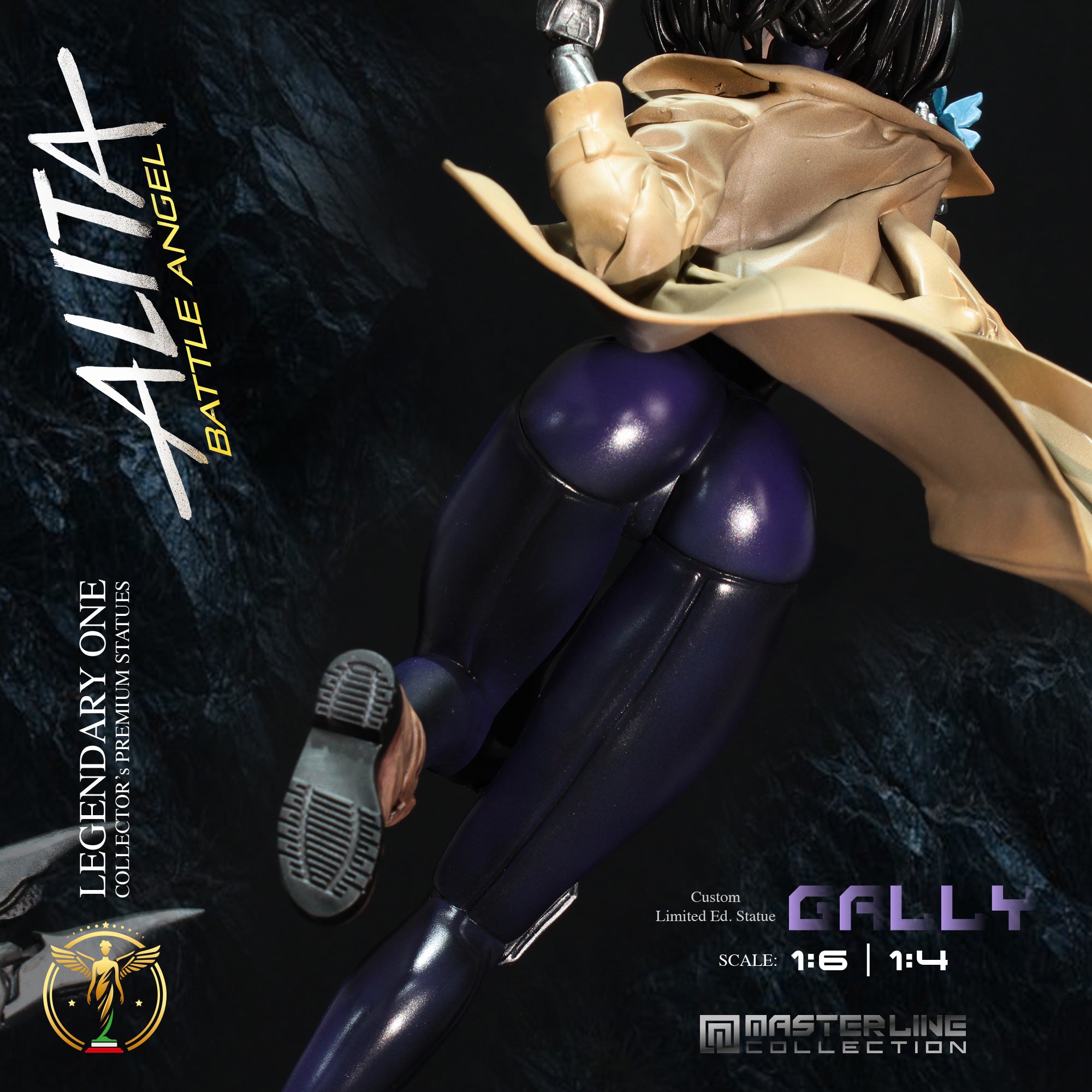 Alita Battle Angel Gally Gunnm Premium Statue: Limited Edition Scale 1:4 & 1:6 – L’Angelo della Morte di Jeru