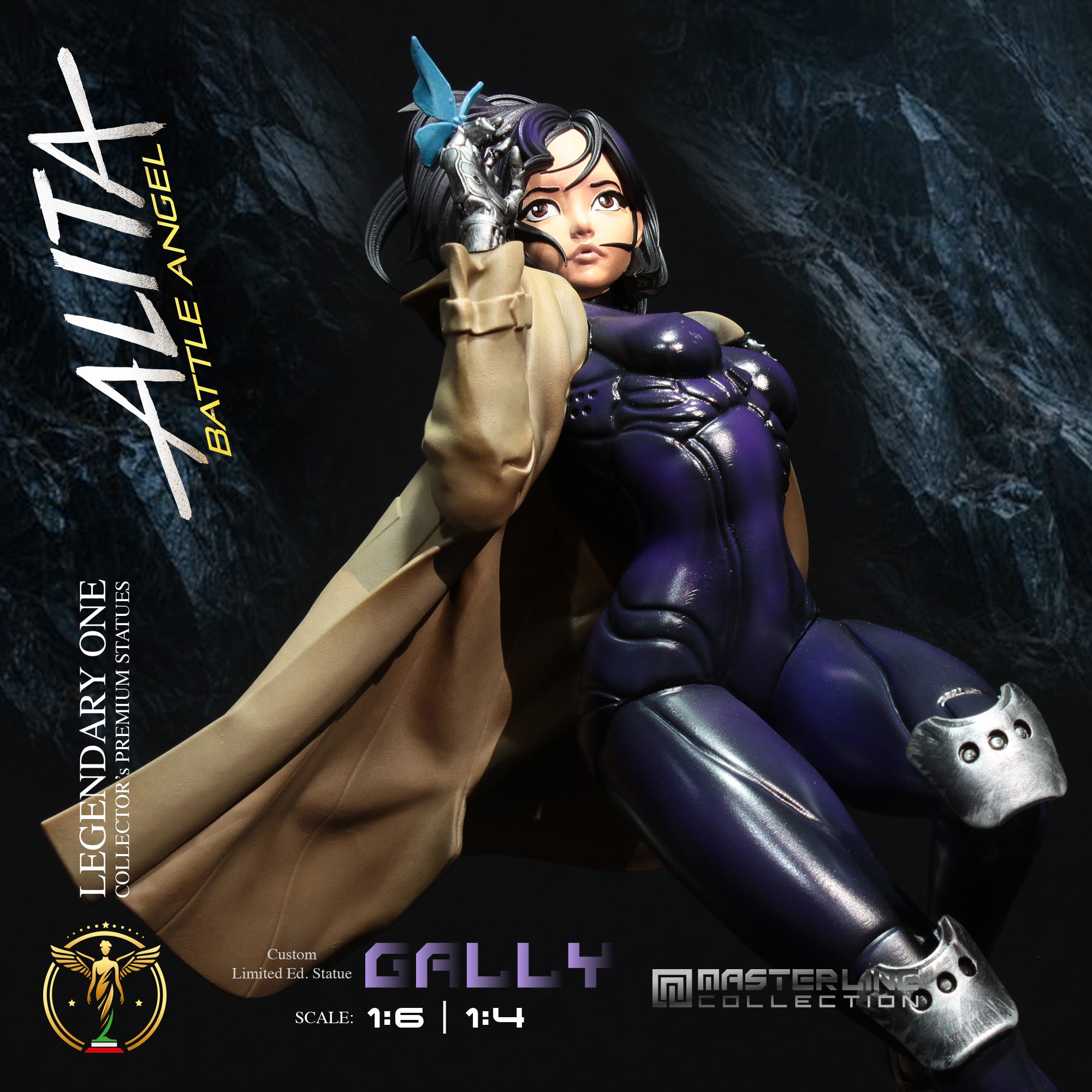 Alita Battle Angel Gally Gunnm Premium Statue: Limited Edition Scale 1:4 & 1:6 – L’Angelo della Morte di Jeru