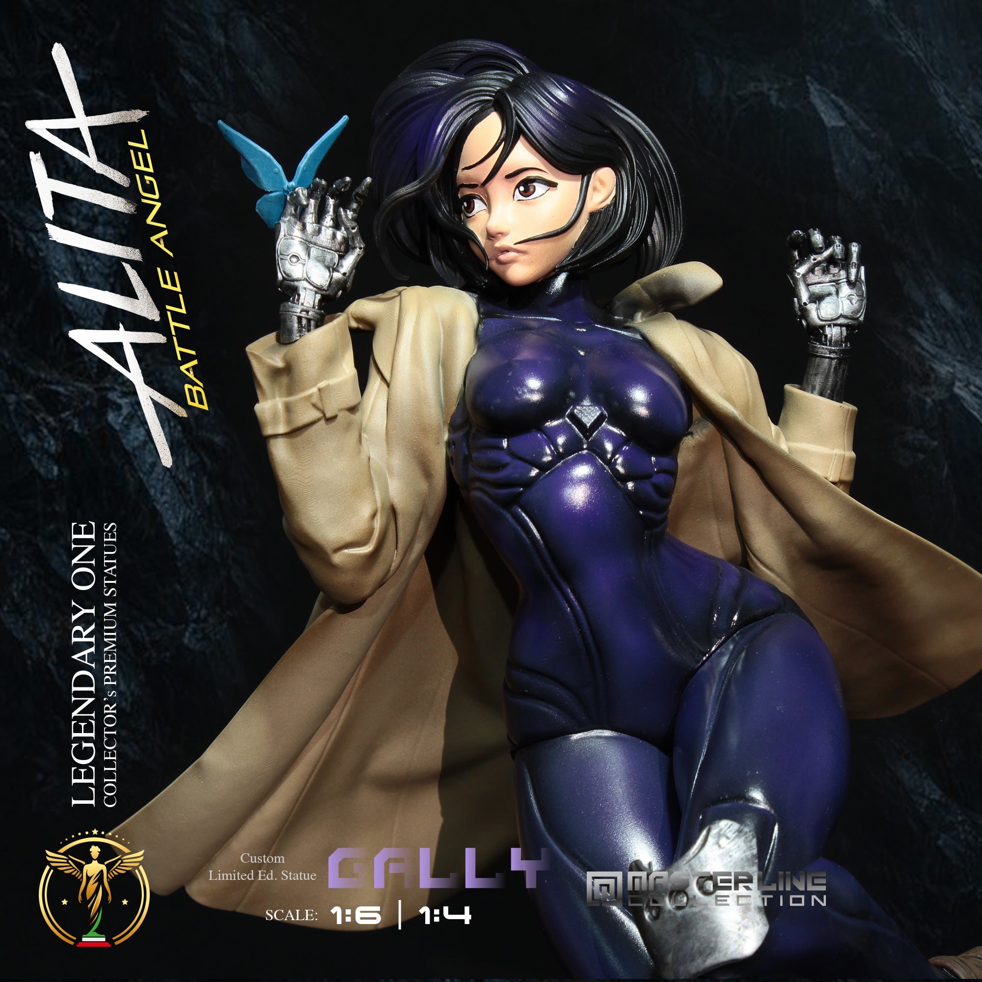 Alita Battle Angel Gally Gunnm Premium Statue: Limited Edition Scale 1:4 & 1:6 – L’Angelo della Morte di Jeru