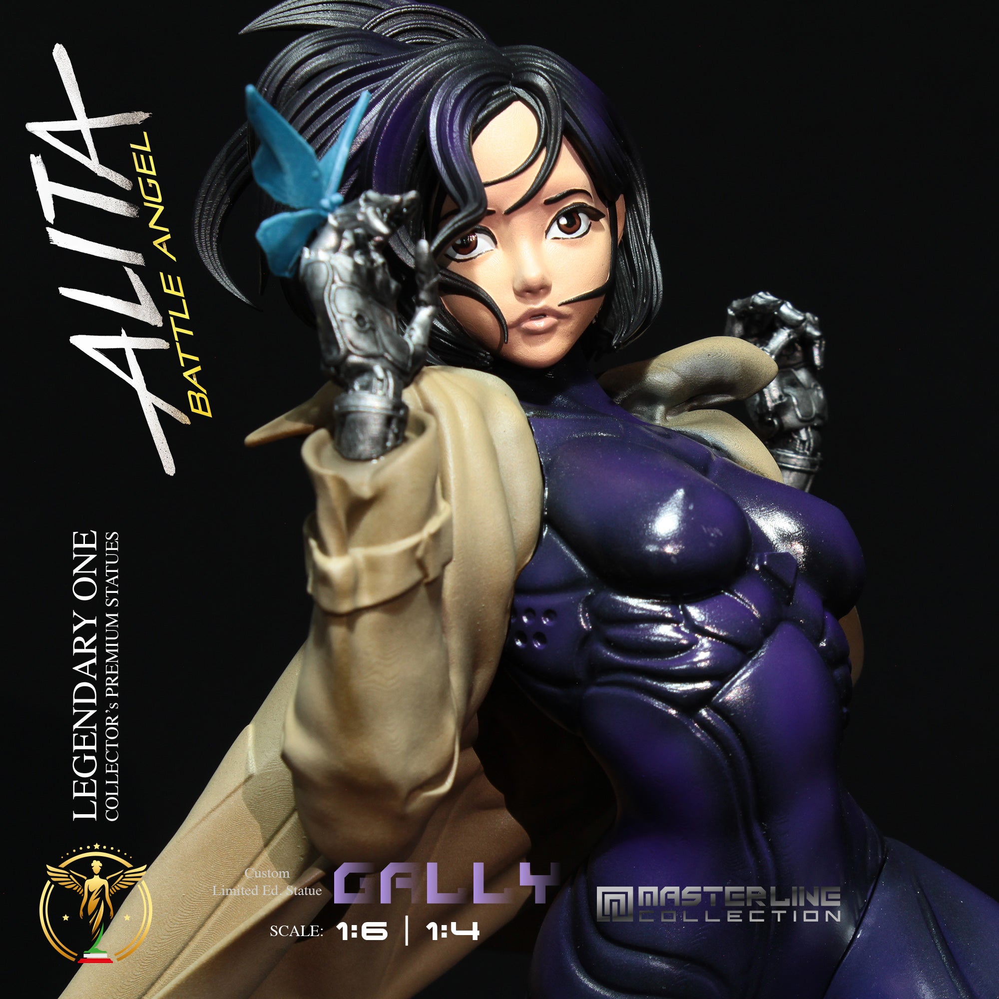 Alita Battle Angel Gally Gunnm Premium Statue: Limited Edition Scale 1:4 & 1:6 – L’Angelo della Morte di Jeru