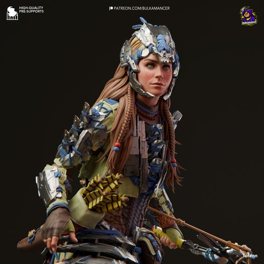 Aloy Horizon: Forbidden West statua da collezione IceBreaker Series