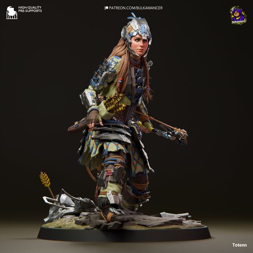 Aloy Horizon: Forbidden West statua da collezione IceBreaker Series
