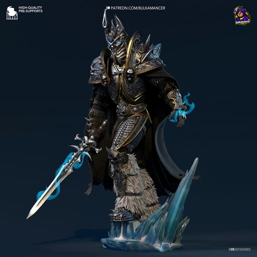 Arthas World of Warcraft statua da collezione IceBreaker Series