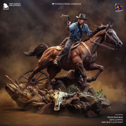Arthur Morgan Red Dead Redemption statua da collezione IceBreaker Series