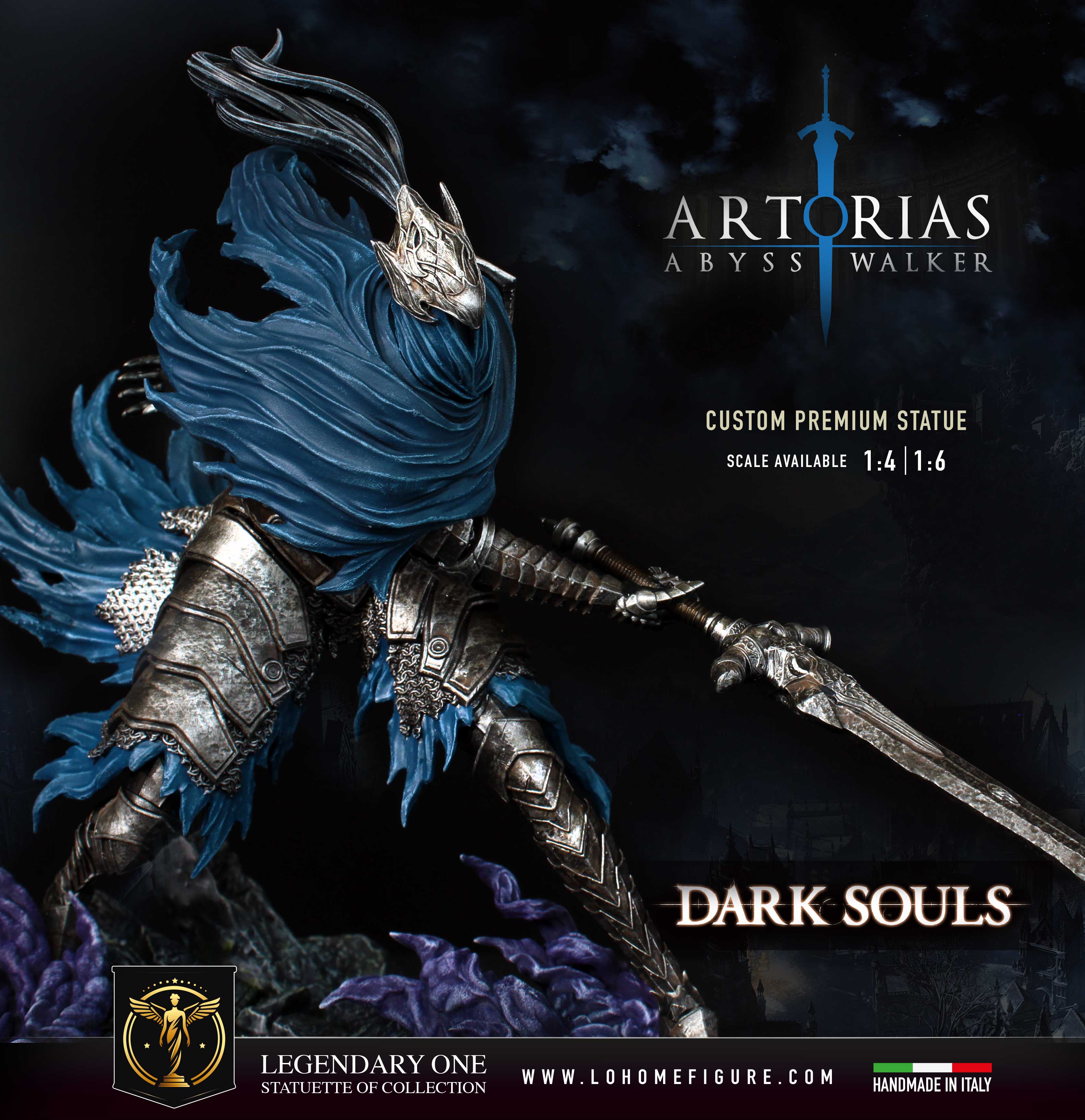 Artorias Statua da collezione - Dark Souls Figure - The Abyss Walker Real Game Color scala 1:4
