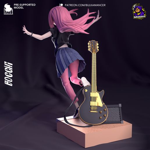 Hitori Gotoh Bocchi the Rock statua da collezione IceBreaker Series