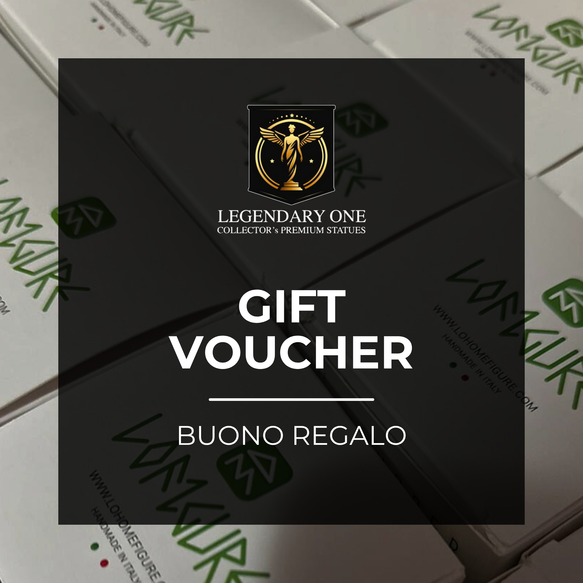 Buono Regalo Legendary One Collector's Premium Statue – Da 25€ a 500€ per Figure e Statue da Collezione Esclusive