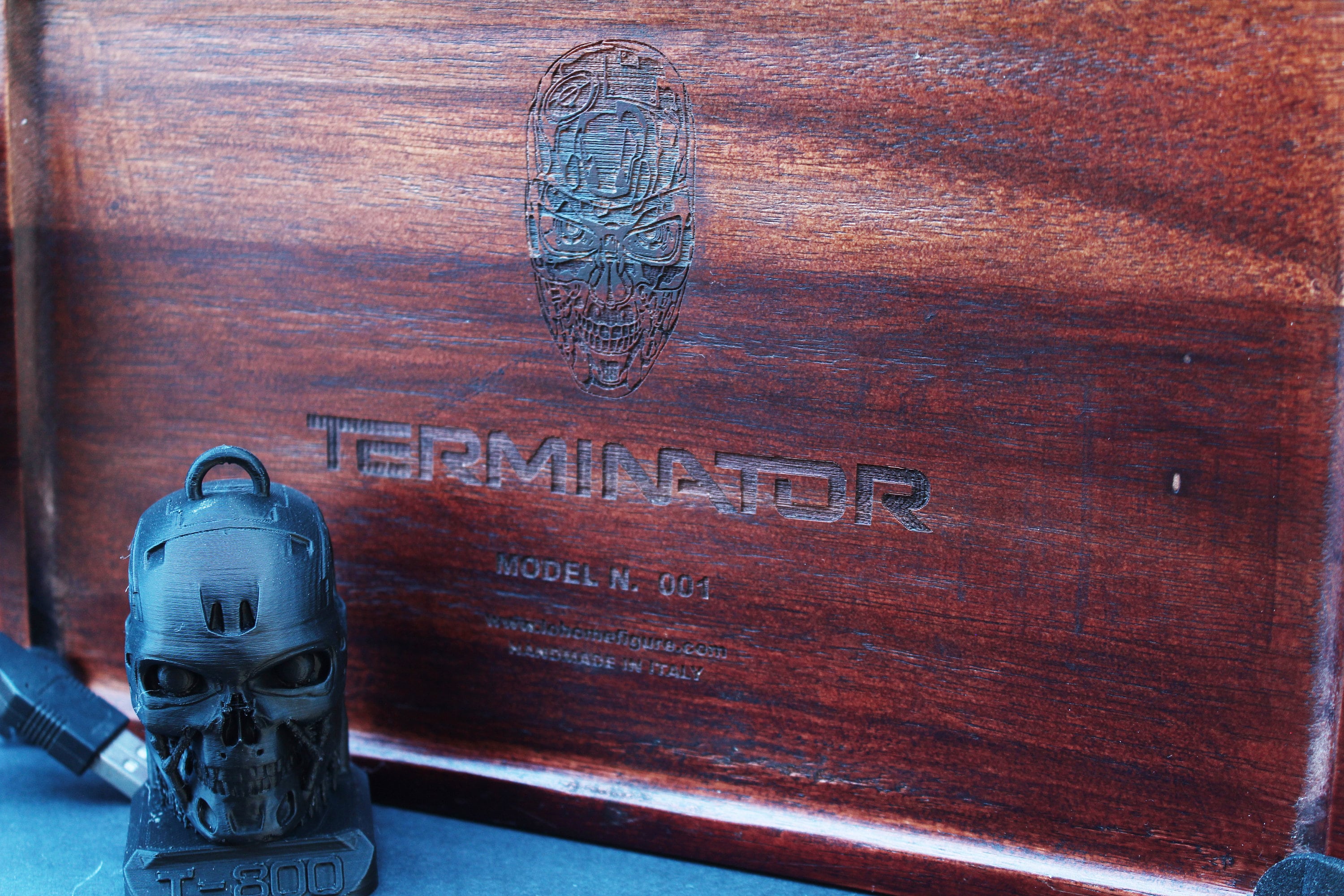 Terminator Statua da collezione - Busto T-800 - Arnold Schwarzenegger Figure Real Cinematic Color - scala 1:2