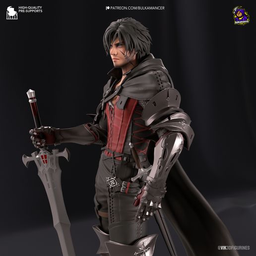 Clive Rosfield Final Fantasy XVI statua da collezione IceBreaker Series