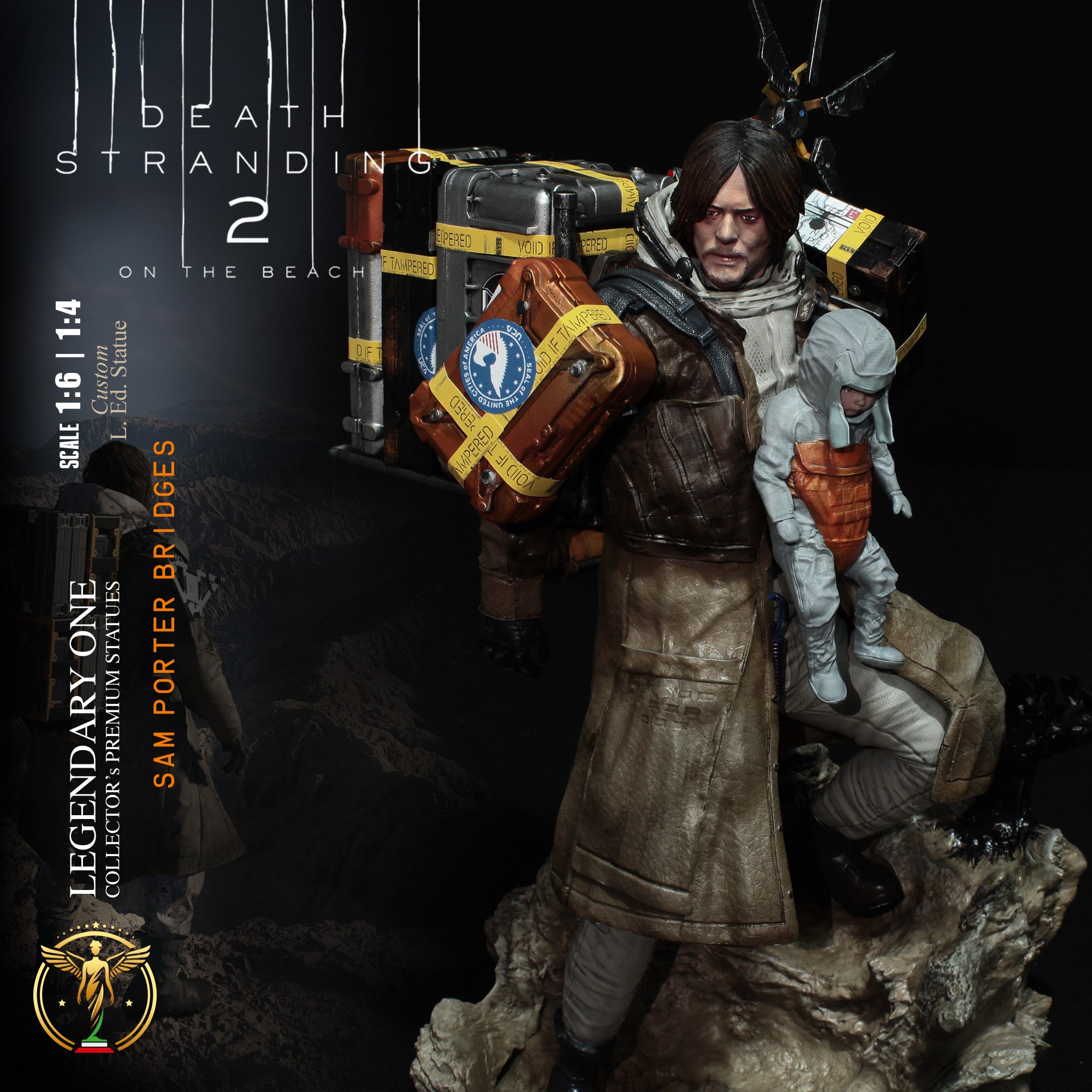 Sam Porter Bridges Statua da collezione esclusiva - Death Stranding 2: On the Beach Figure