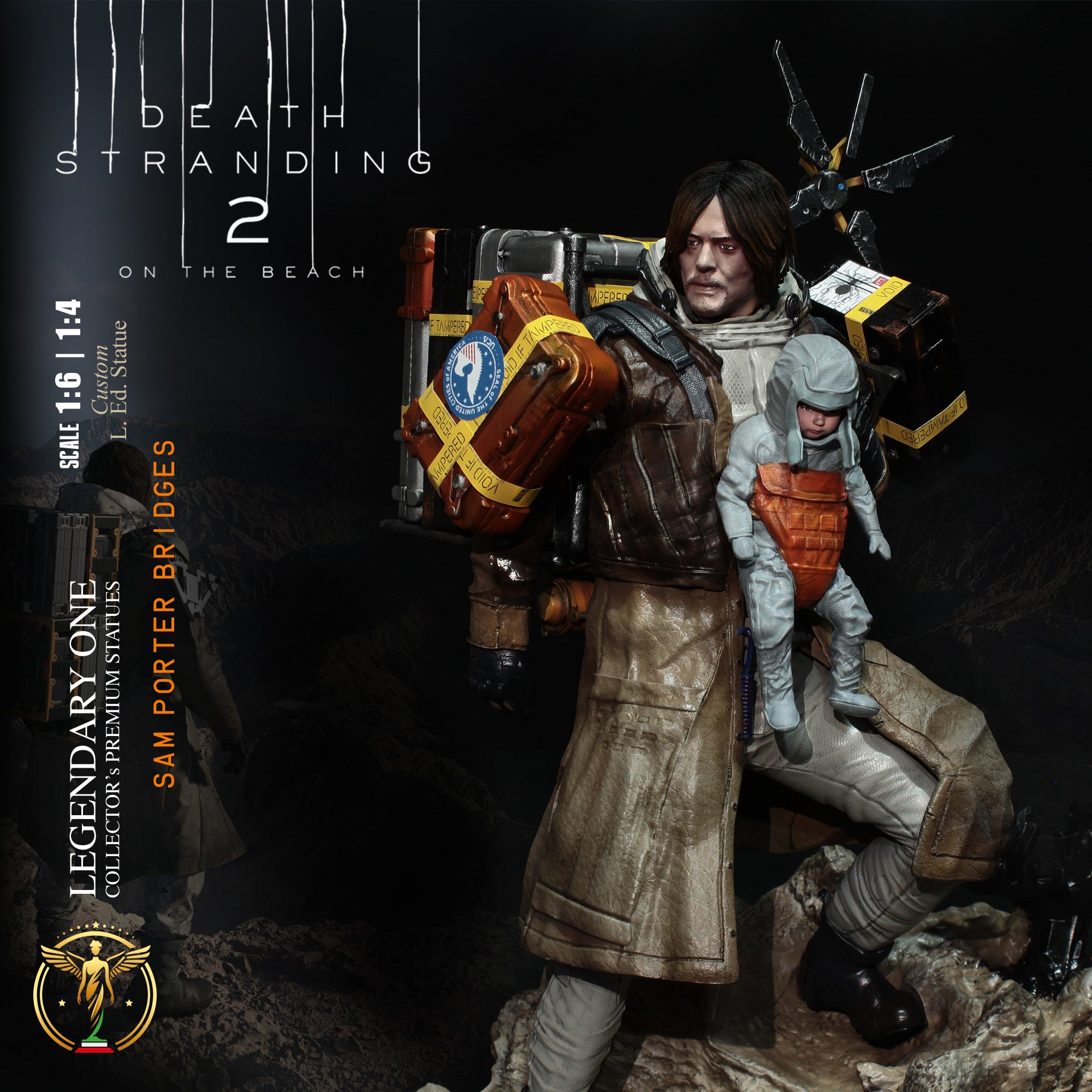 Sam Porter Bridges Statua da collezione esclusiva - Death Stranding 2: On the Beach Figure