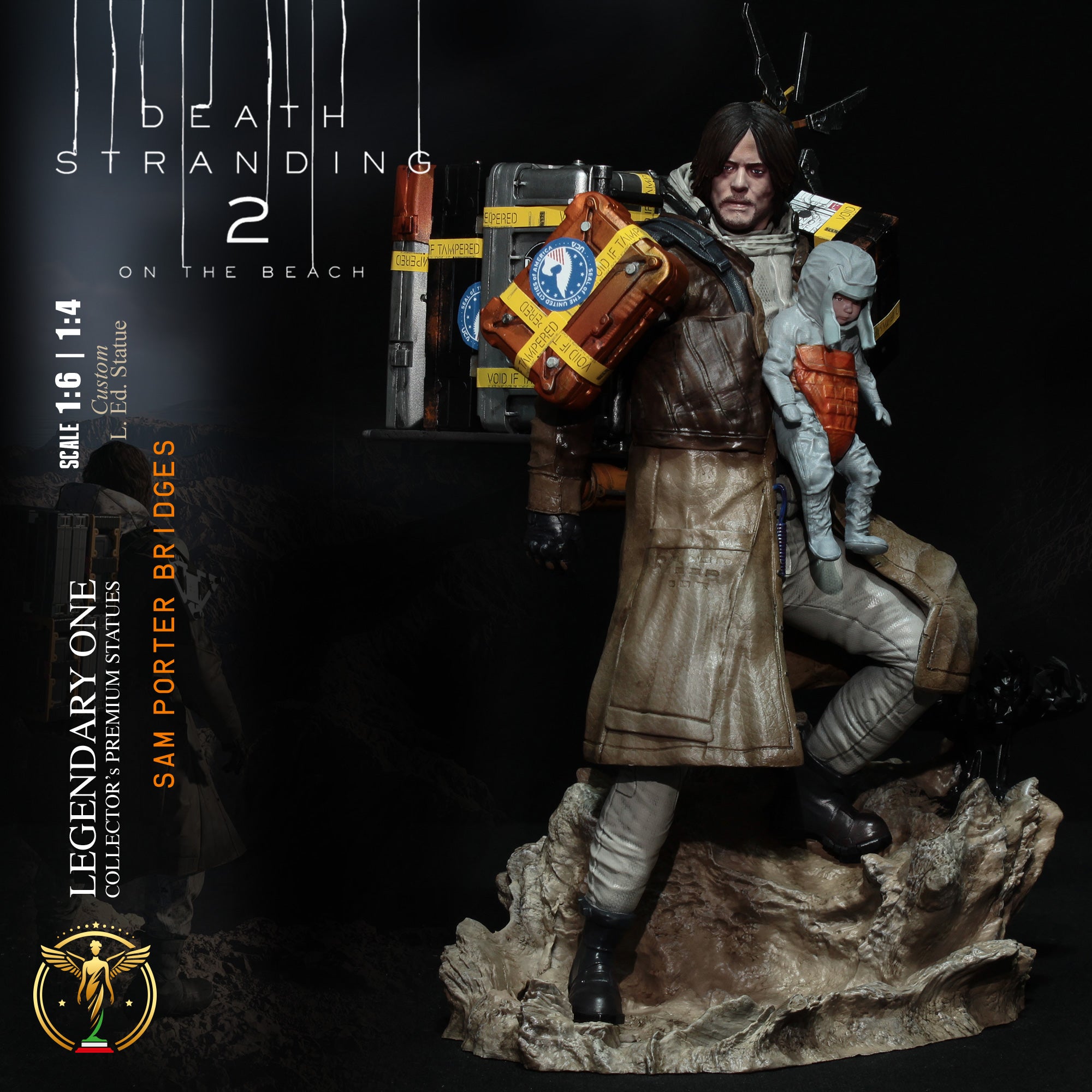 Sam Porter Bridges Statua da collezione esclusiva - Death Stranding 2: On the Beach Figure