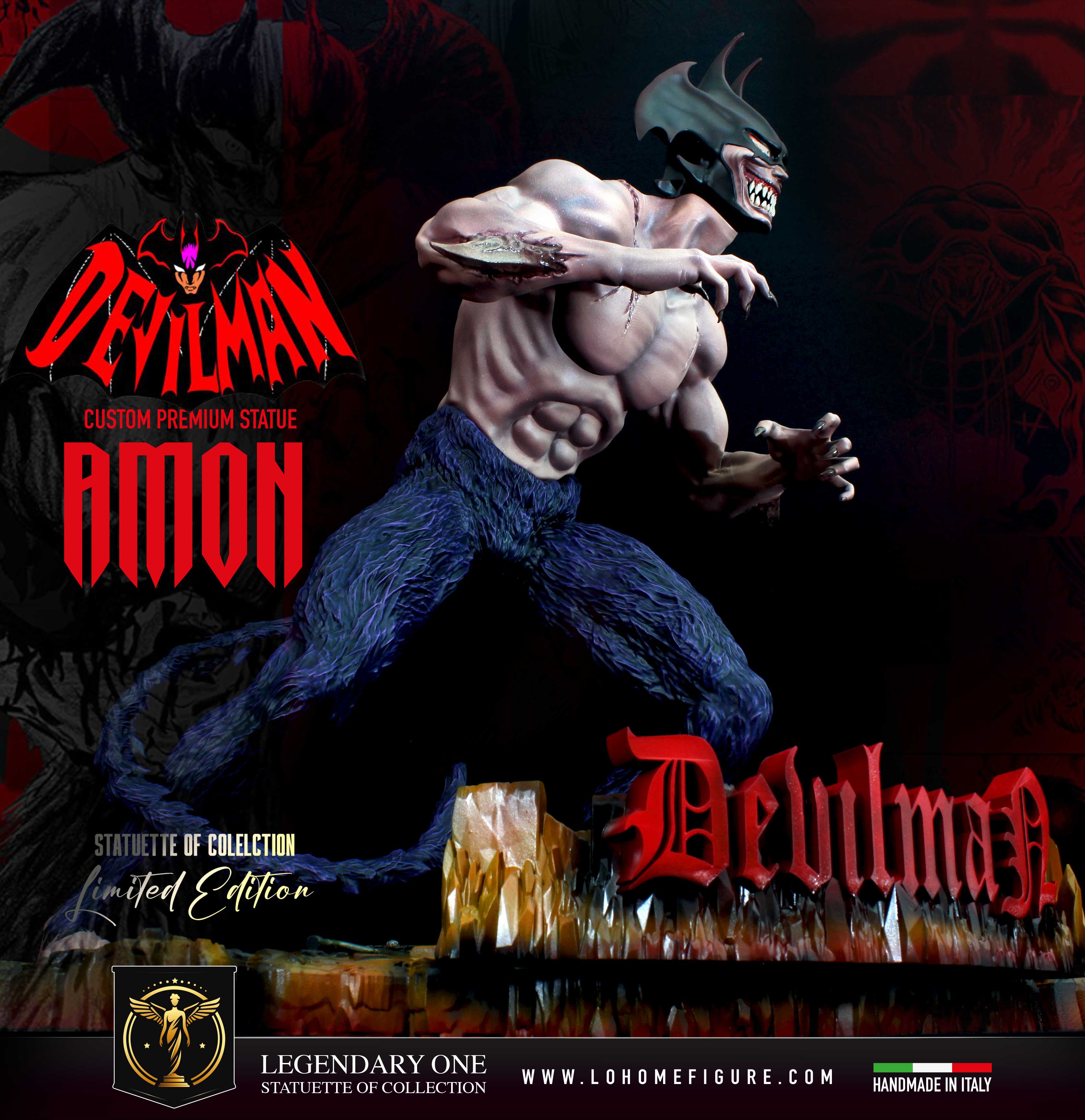 Devilman Statua da collezione - Akira e Amon Figure - scala 1:4