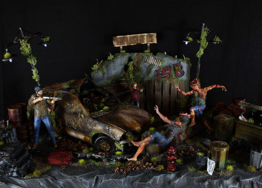 The Last of Us Diorama, Diorama The Last of Us Limited Edition con LED e base diorama completo The last of Us con incredibile realismo e qualità 12k action figure