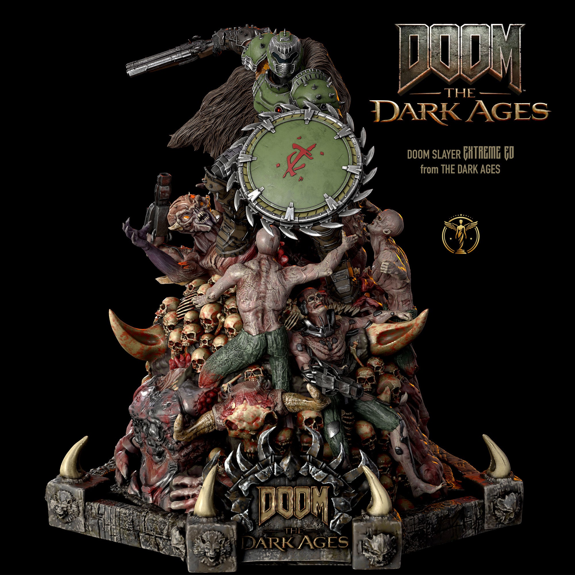 DOOM The Dark Ages Statua da Collezione 1/4 - Limited Edition 20pz - Scudo Rotante - Pre-order Esclusivo!