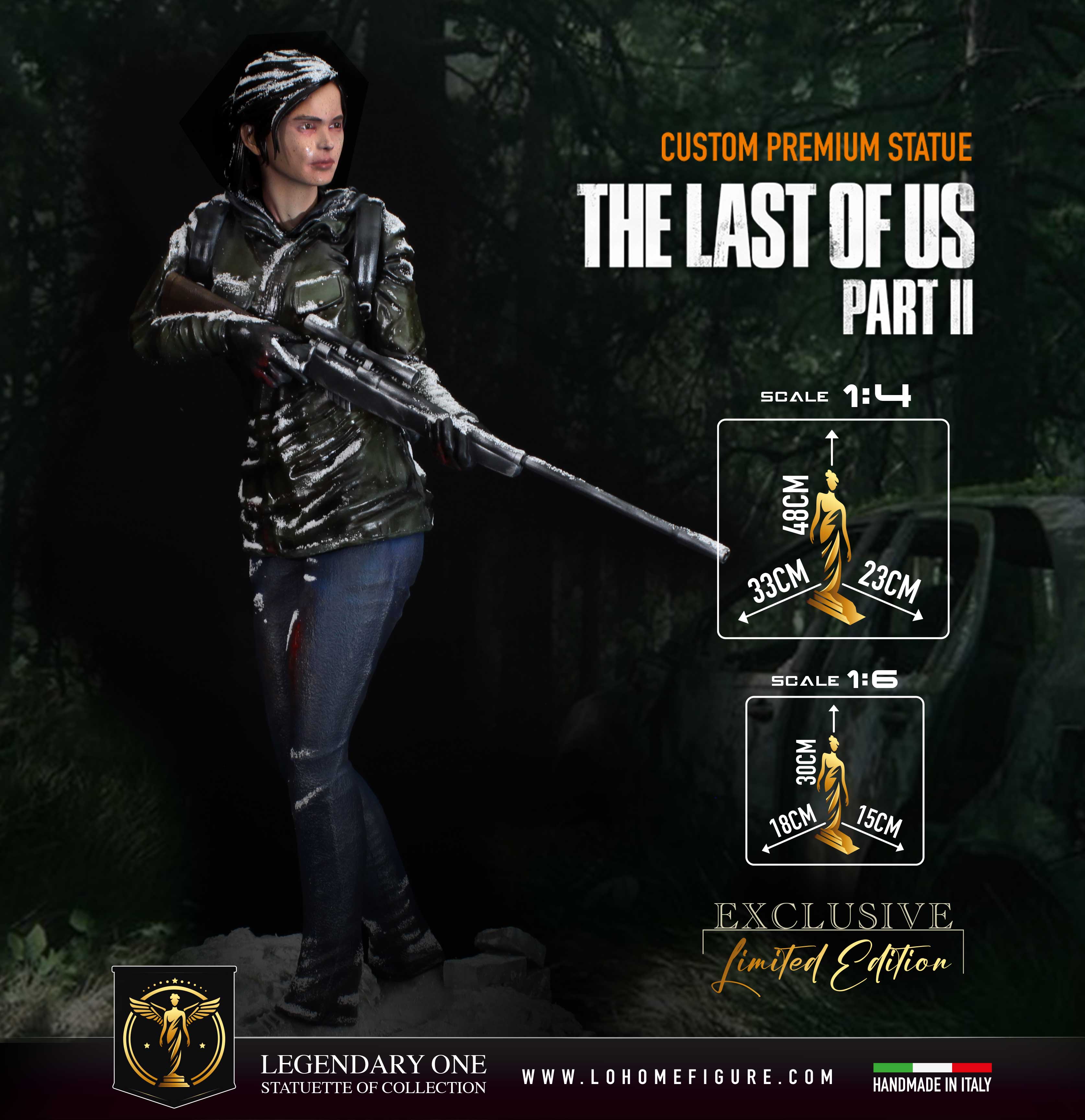 Ellie Williams Statua da collezione Esclusiva - The Last of Us Figure Limited Edition - scala 1:4