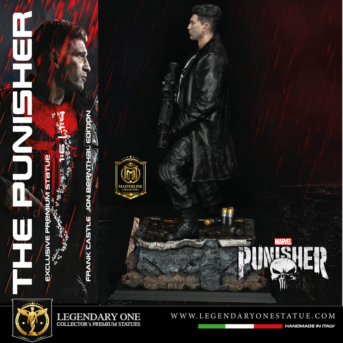 The Punisher Statue – Frank Castle (Jon Bernthal Ed.) Masterline Collection - Real Cinema Color | Scale 1:4 & 1:6