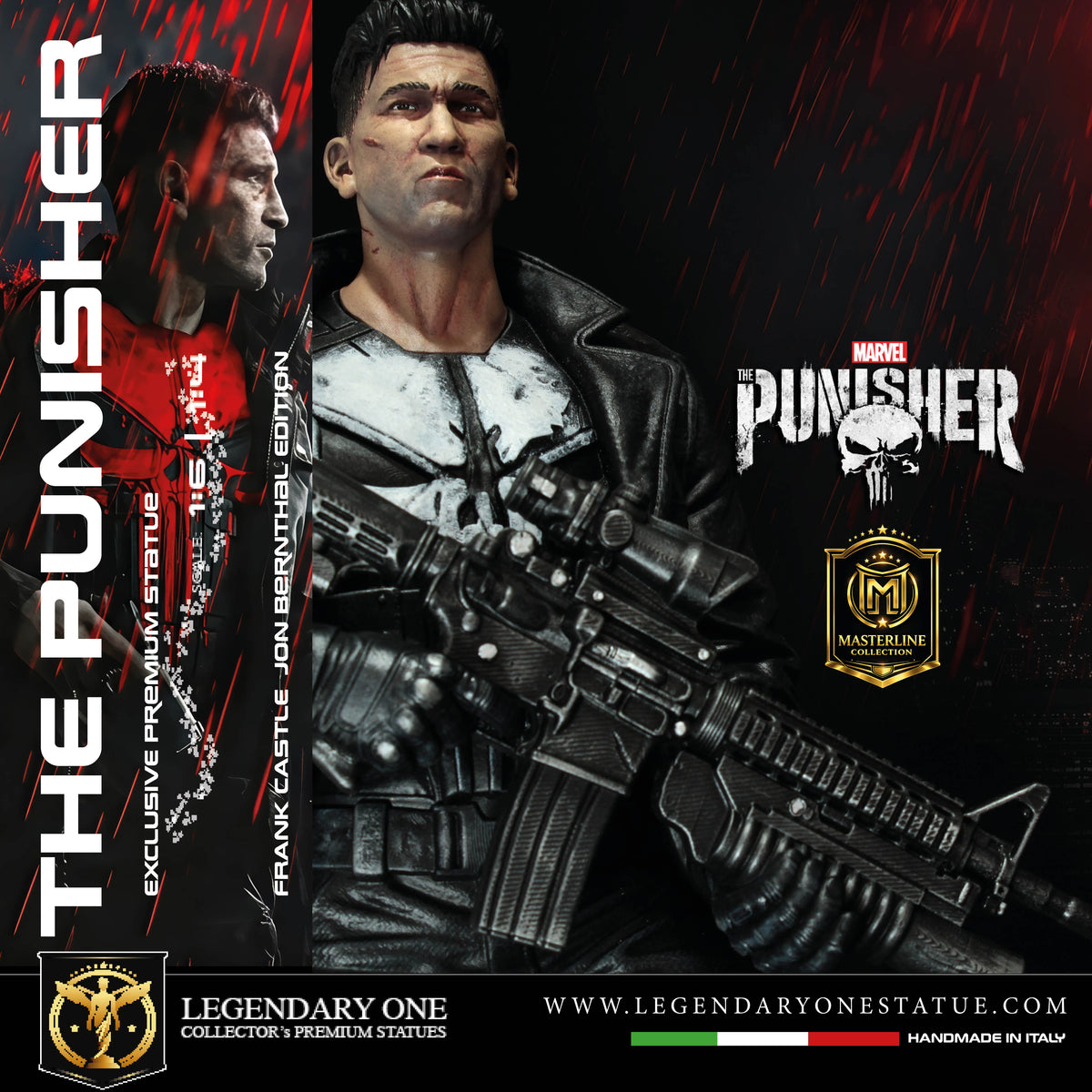 The Punisher Statue – Frank Castle (Jon Bernthal Ed.) Masterline Collection - Real Cinema Color | Scale 1:4 & 1:6