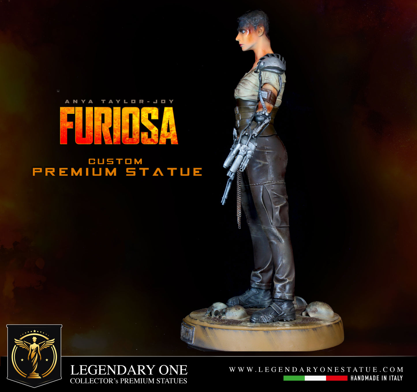 Furiosa statue, Mad Max figure, Furiosa Mad Max Saga, Figure Custom Premium Exclusive, Anya Taylor-Joy Movie Edition, Real Color Effect High Res. 12k