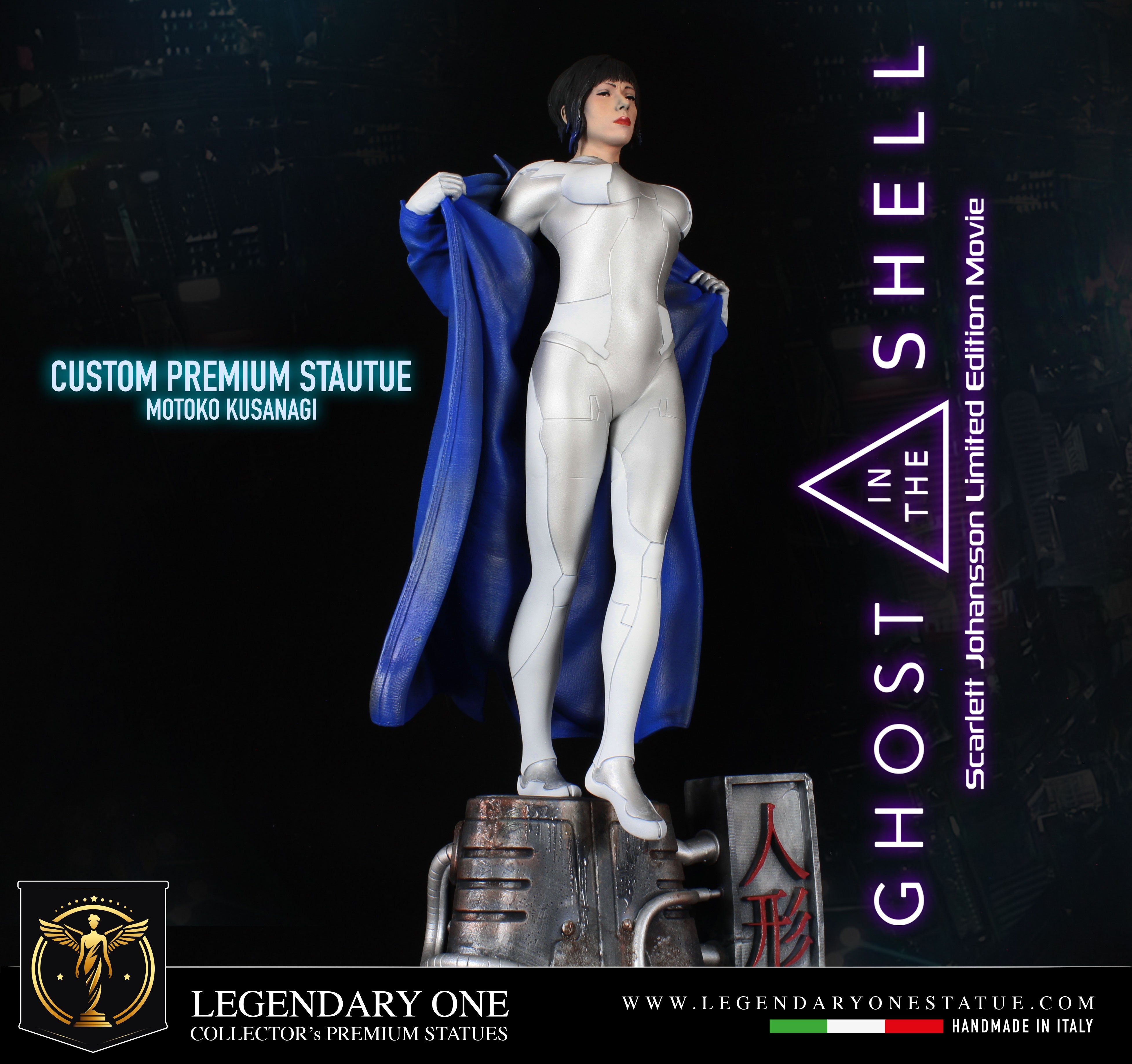 Motoko Kusanagi Statua da collezione - Ghost in the Shell Figure -  Scarlett Johansson Real Cinematic Color - scala 1:5
