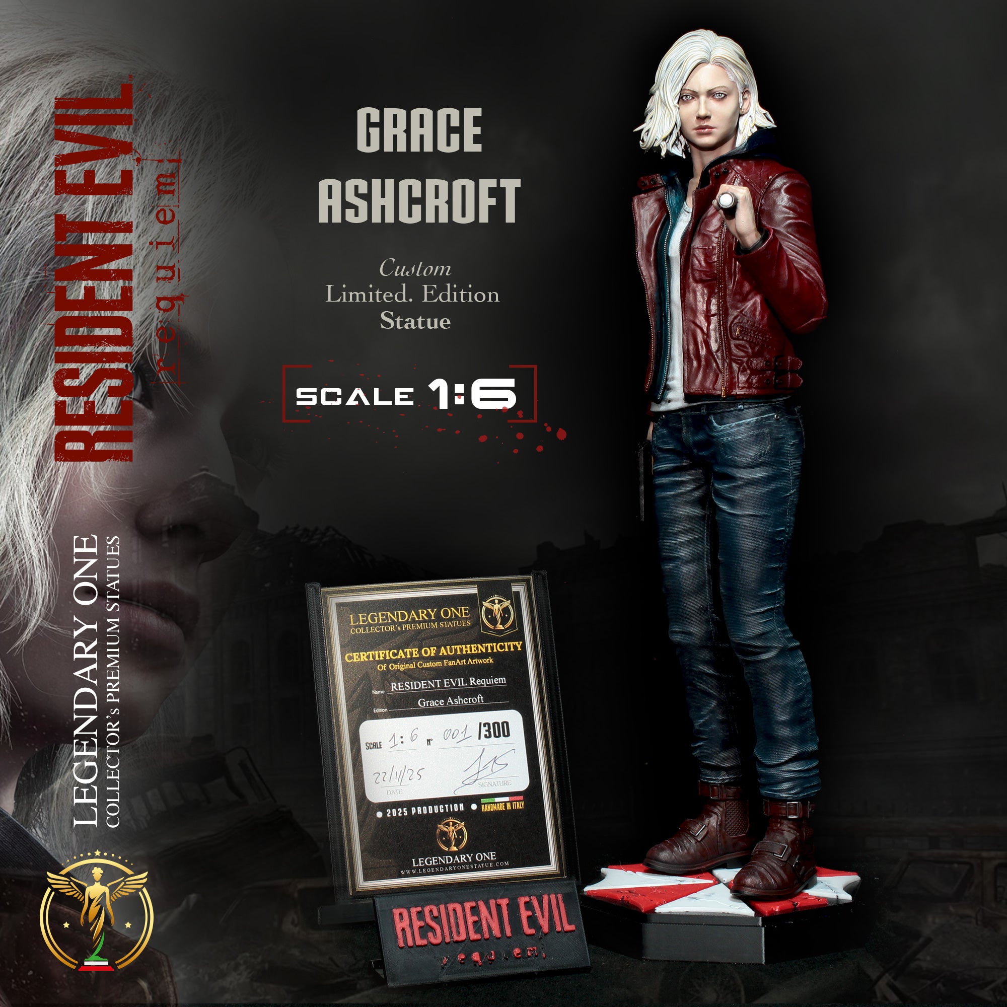 Grace Ashcroft Statua da Collezione - Resident Evil Requiem Figure - Real Game Color - scala 1:6 / 1:4