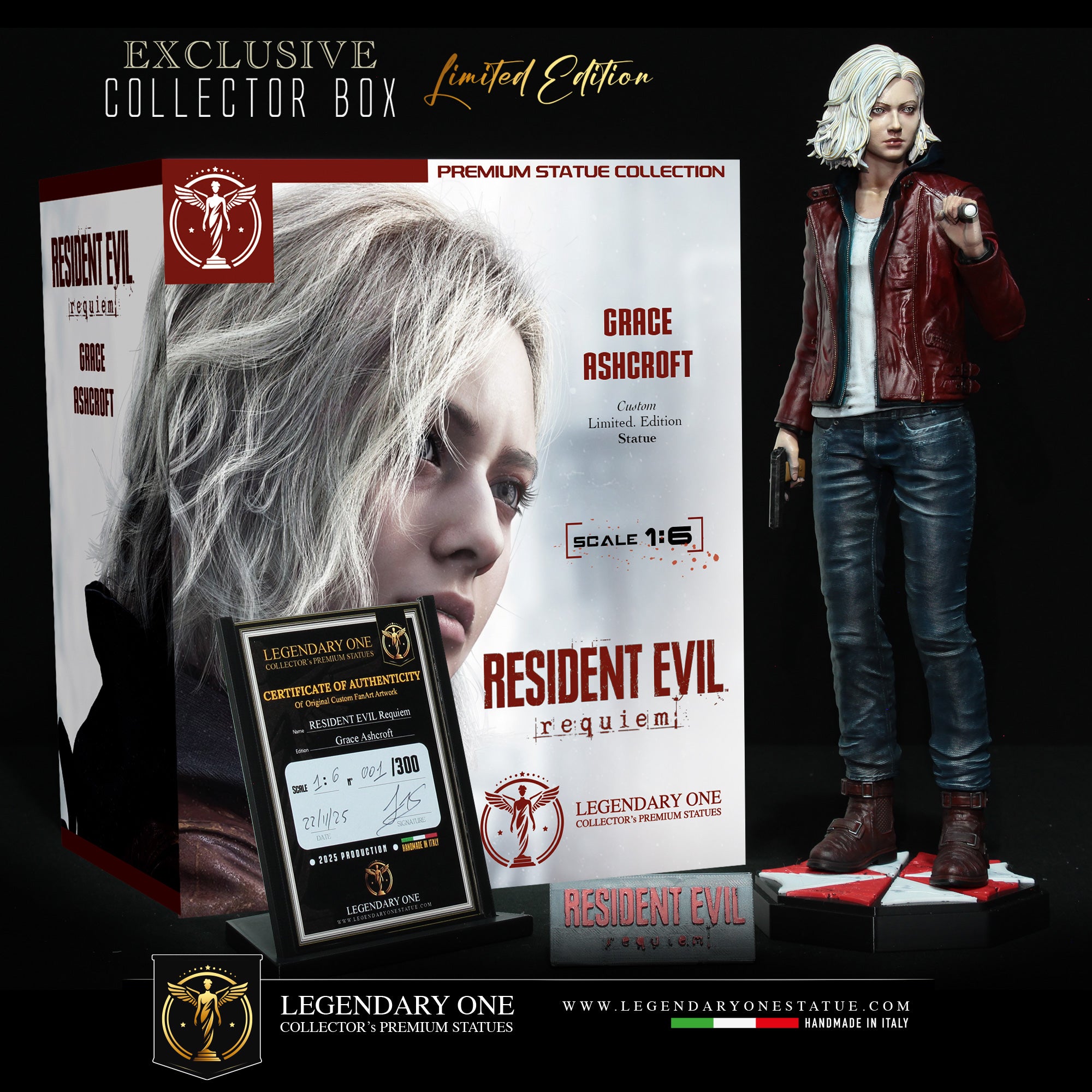 Grace Ashcroft Statua da Collezione - Resident Evil Requiem Figure - Real Game Color - scala 1:6 / 1:4