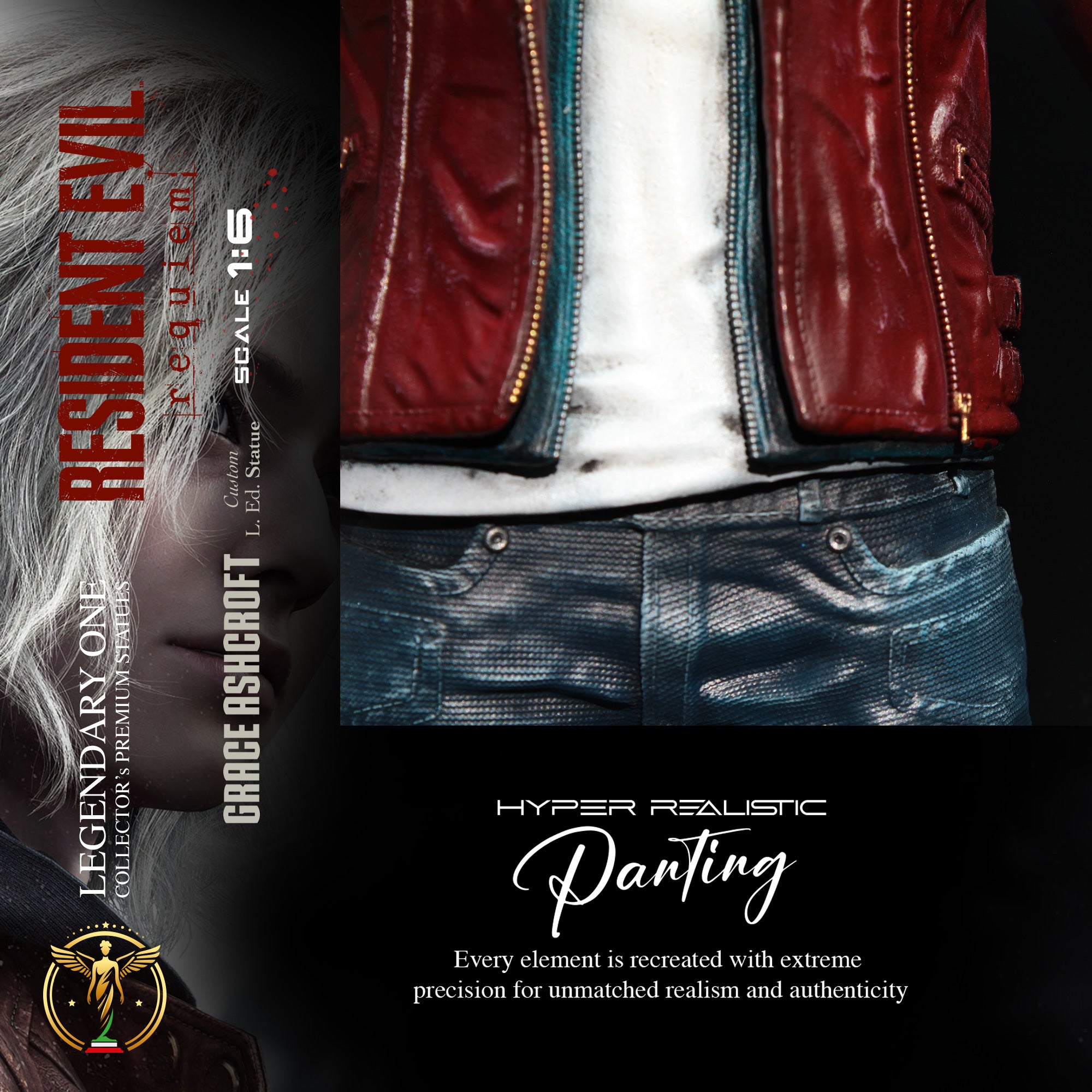 Grace Ashcroft Statua da Collezione - Resident Evil Requiem Figure - Real Game Color - scala 1:6 / 1:4