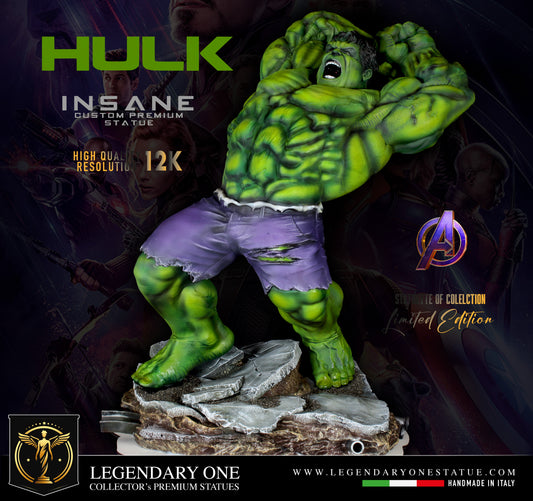 Hulk Figure Premium, Statua di Hulk Custom Figurine, Realistic Hulk Resin Statue, Avenger Figure, 12k Scale 1:4, Limited Edition Collectible