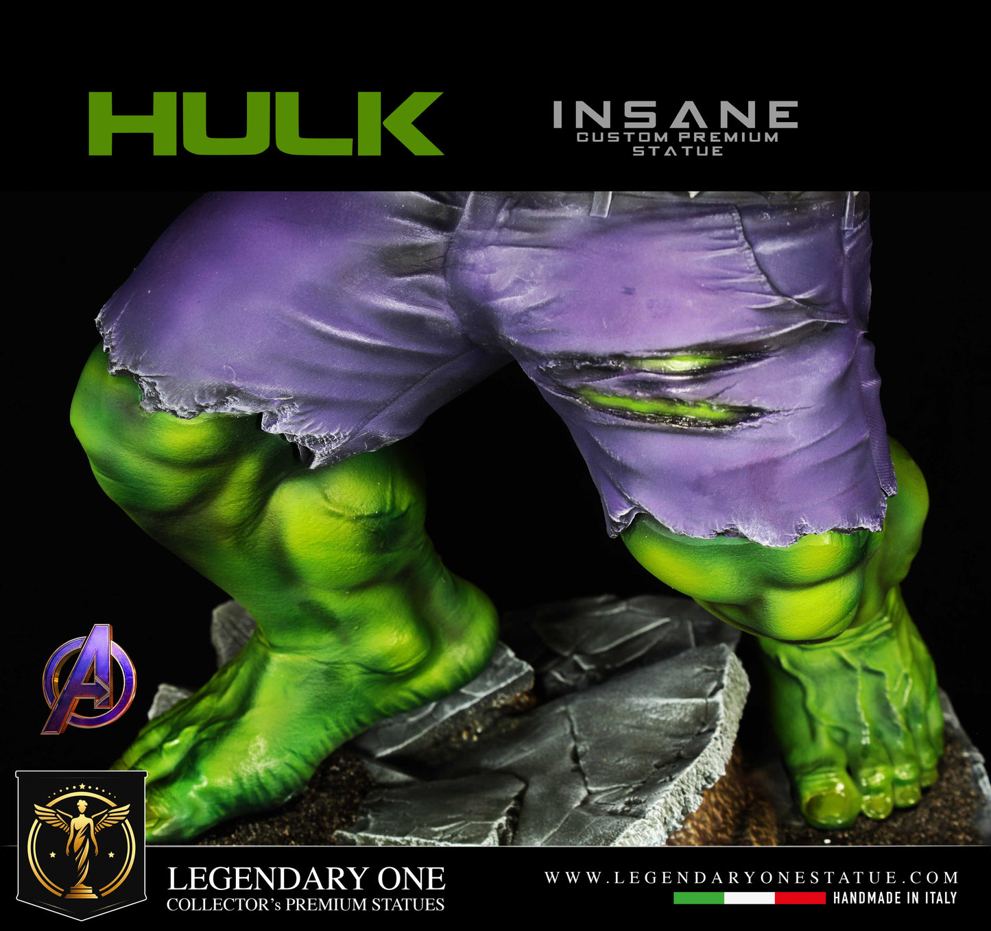 Hulk Figure Premium, Statua di Hulk Custom Figurine, Realistic Hulk Resin Statue, Avenger Figure, 12k Scale 1:4, Limited Edition Collectible