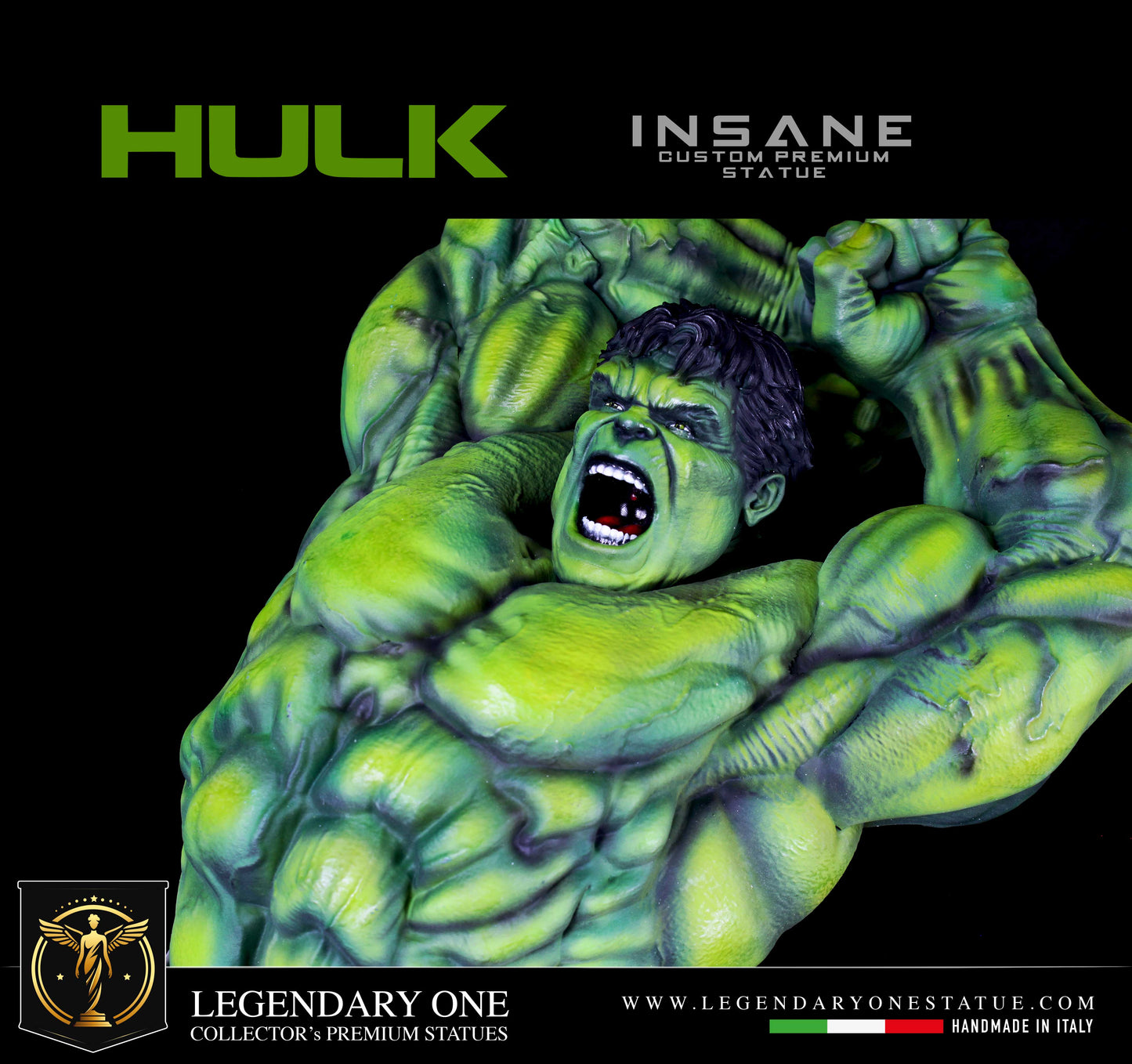 Hulk Figure Premium, Statua di Hulk Custom Figurine, Realistic Hulk Resin Statue, Avenger Figure, 12k Scale 1:4, Limited Edition Collectible