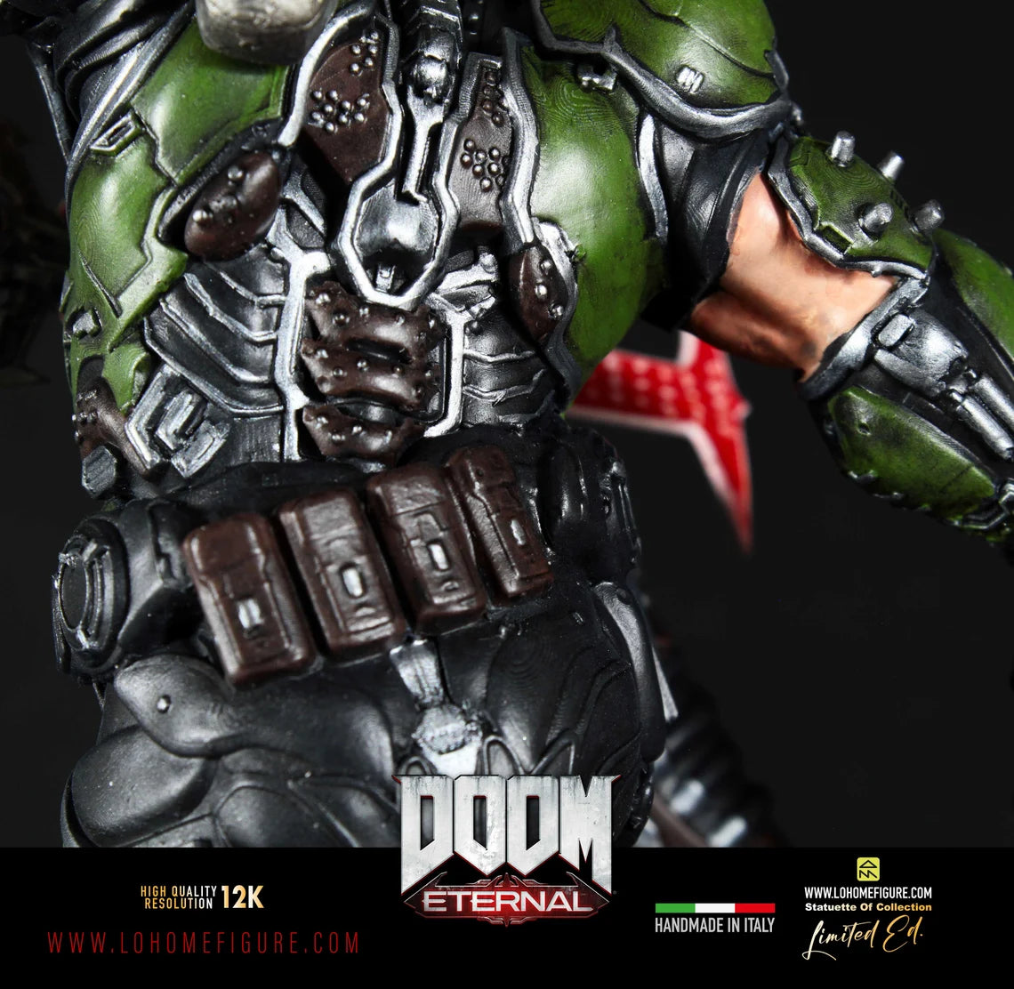 Doom Diorama, Doom Eternal Statua da collezione, Magnifica Action Figure di Doom Slayer Devil Hunter Doom Gift High Quality 12K Real Color