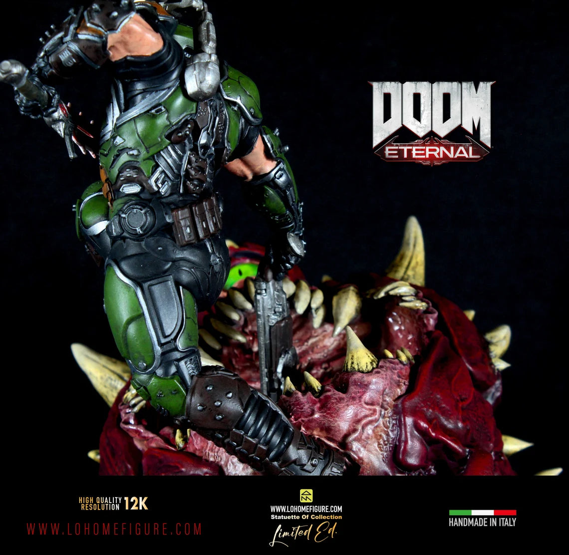 Doom Diorama, Doom Eternal Statua da collezione, Magnifica Action Figure di Doom Slayer Devil Hunter Doom Gift High Quality 12K Real Color