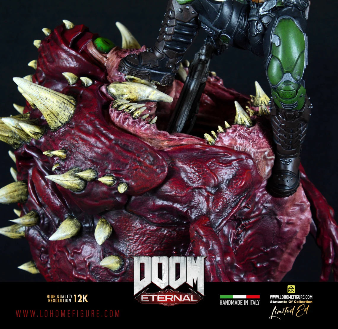 Doom Diorama, Doom Eternal Statua da collezione, Magnifica Action Figure di Doom Slayer Devil Hunter Doom Gift High Quality 12K Real Color