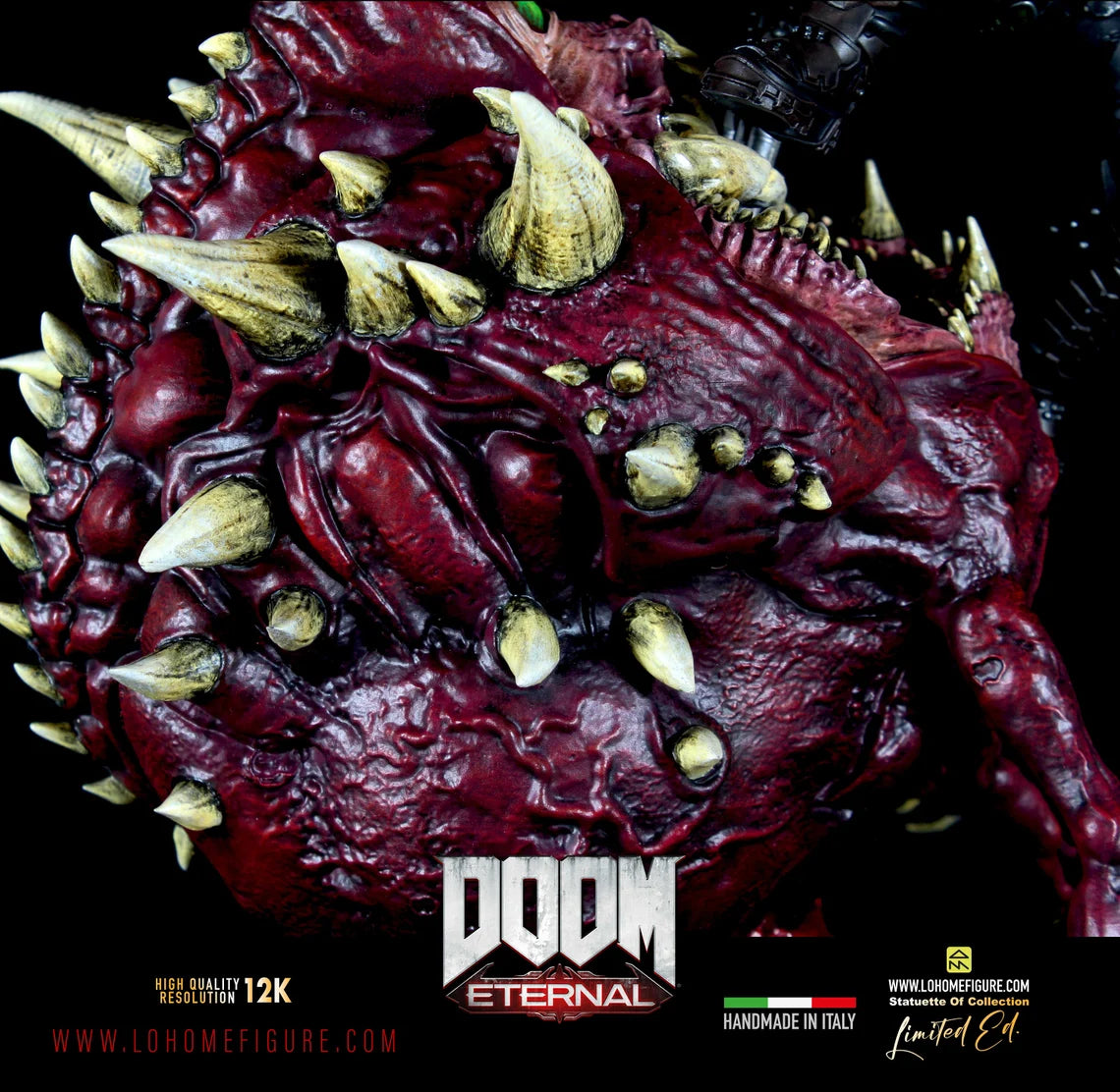 Doom Diorama, Doom Eternal Statua da collezione, Magnifica Action Figure di Doom Slayer Devil Hunter Doom Gift High Quality 12K Real Color