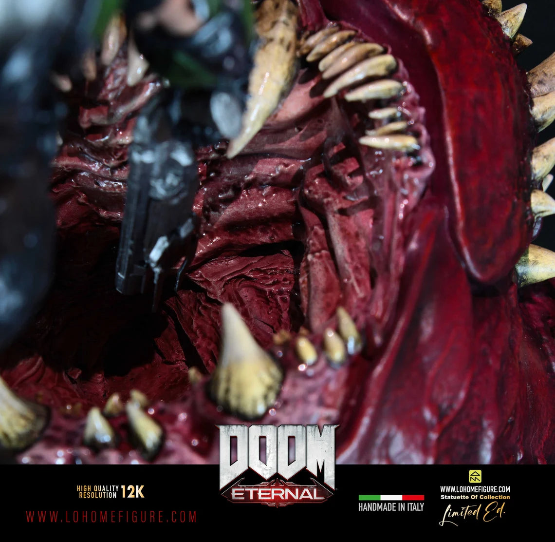 Doom Diorama, Doom Eternal Statua da collezione, Magnifica Action Figure di Doom Slayer Devil Hunter Doom Gift High Quality 12K Real Color