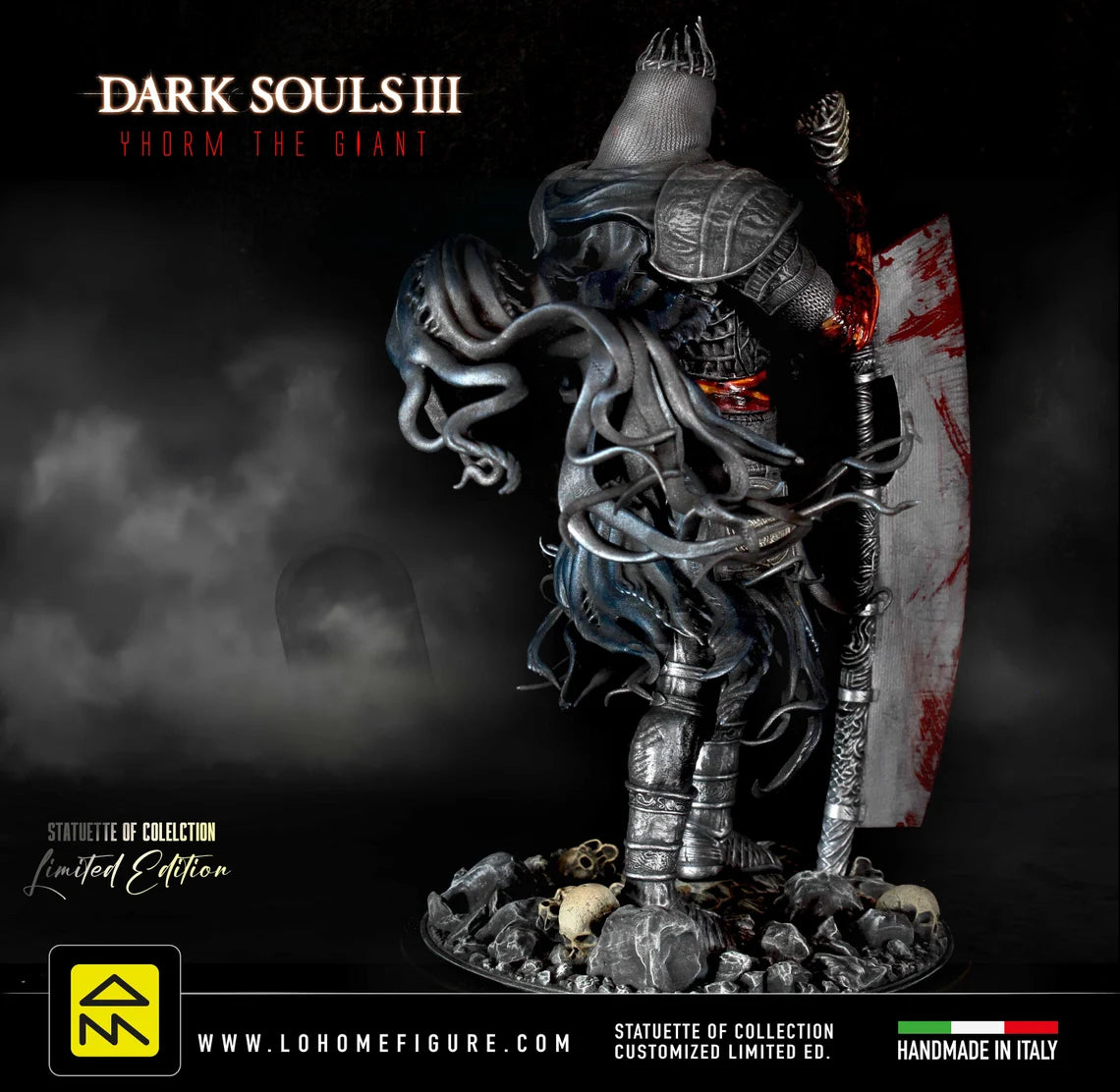 Yhorm Statua, Dark Souls figure, Yhorm the giant figure, Statua Premium Dark Souls III Collector's Statue made in ITA Gaming Figure 12K