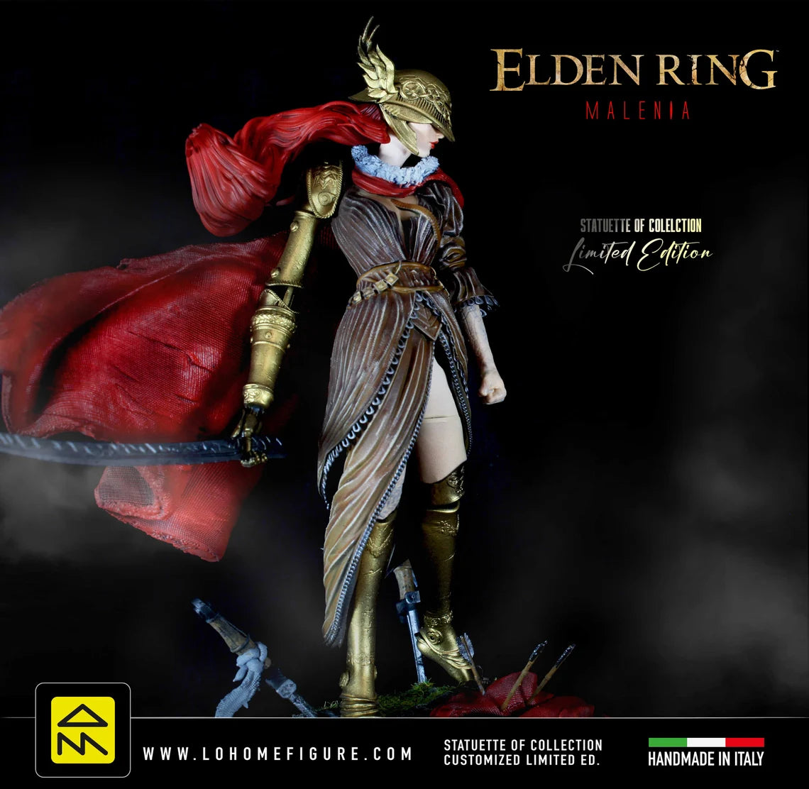 Malenia Statua, Elden Ring figure, Blade of Miquella Statua, Figure Premium Elden Ring Collector's Statue made in ITA Gaming Figure 12K