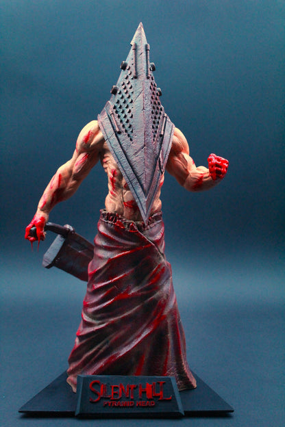 Pyramid Head Figure, Silent Hill Horror Statue, spettacolare di 44 cm, con base esclusiva incisa