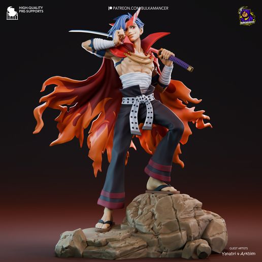 Kamina Gurren Lagann statua da collezione IceBreaker Series